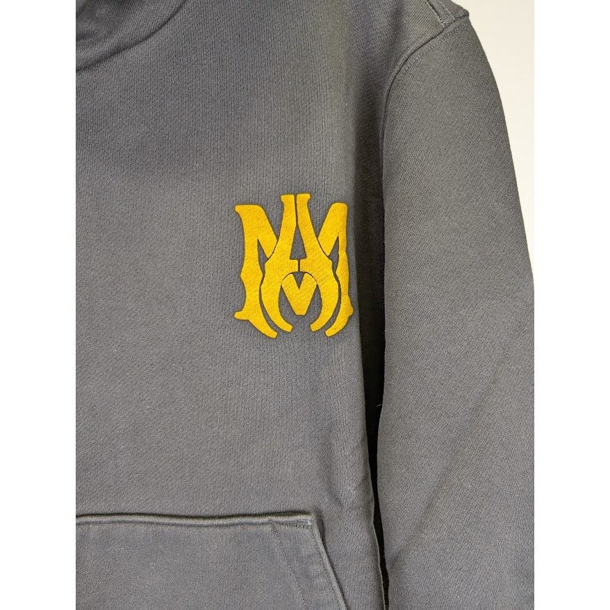 Amiri o1rshd1 Miltary Specs Stencil Hoodie in Black Size US S / EU 44-46 / 1 - 4 Thumbnail