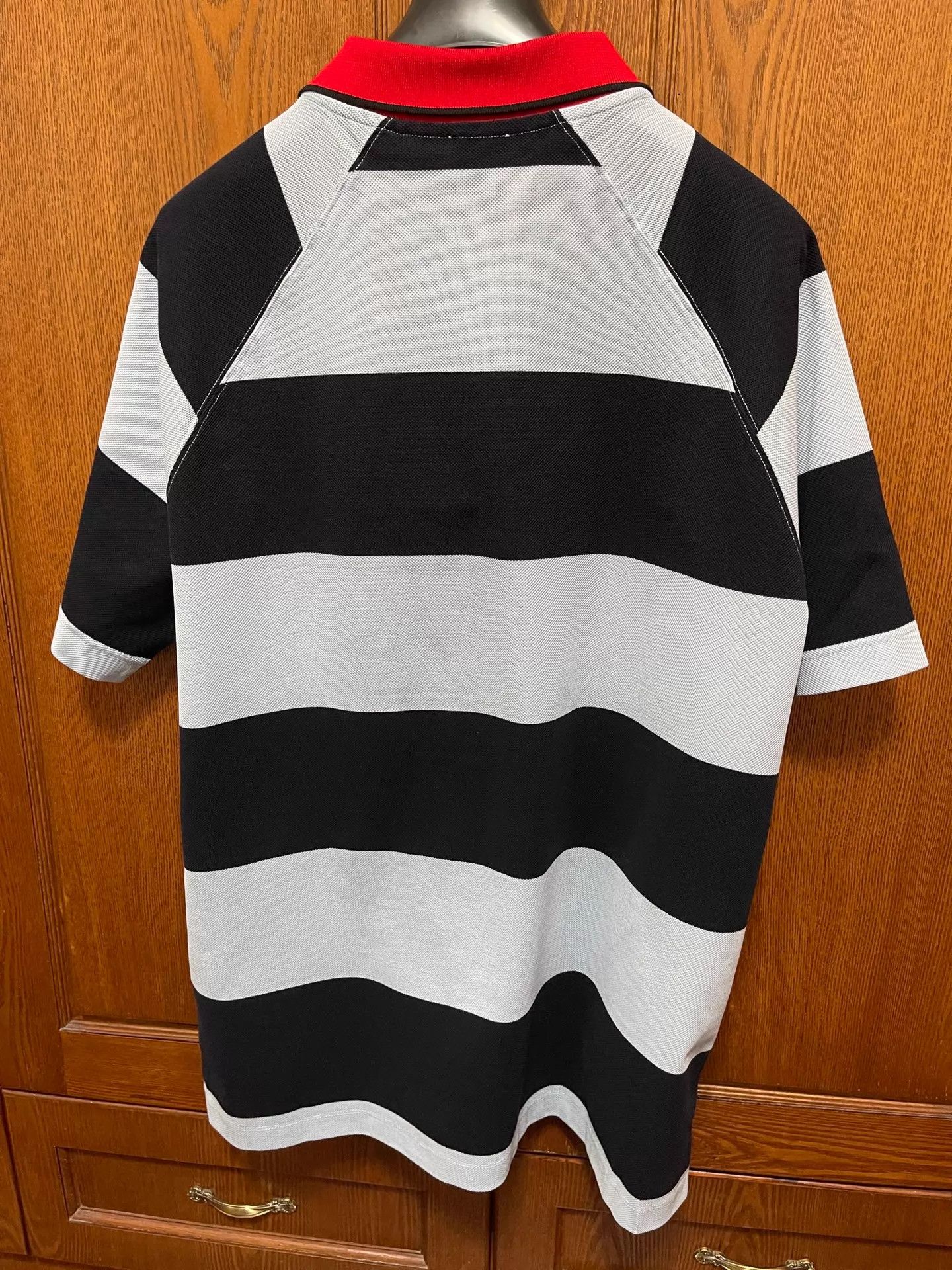 Burberry Burberry Fitted Blue Stripe Short Sleeve Polo L Size US L / EU 52-54 / 3 - 2 Thumbnail