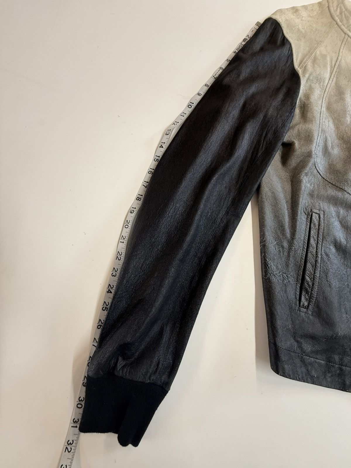 Rick Owens RICK OWENS Ombre Leather Bomber Jacket Size US XL / EU 56 / 4 - 25 Thumbnail