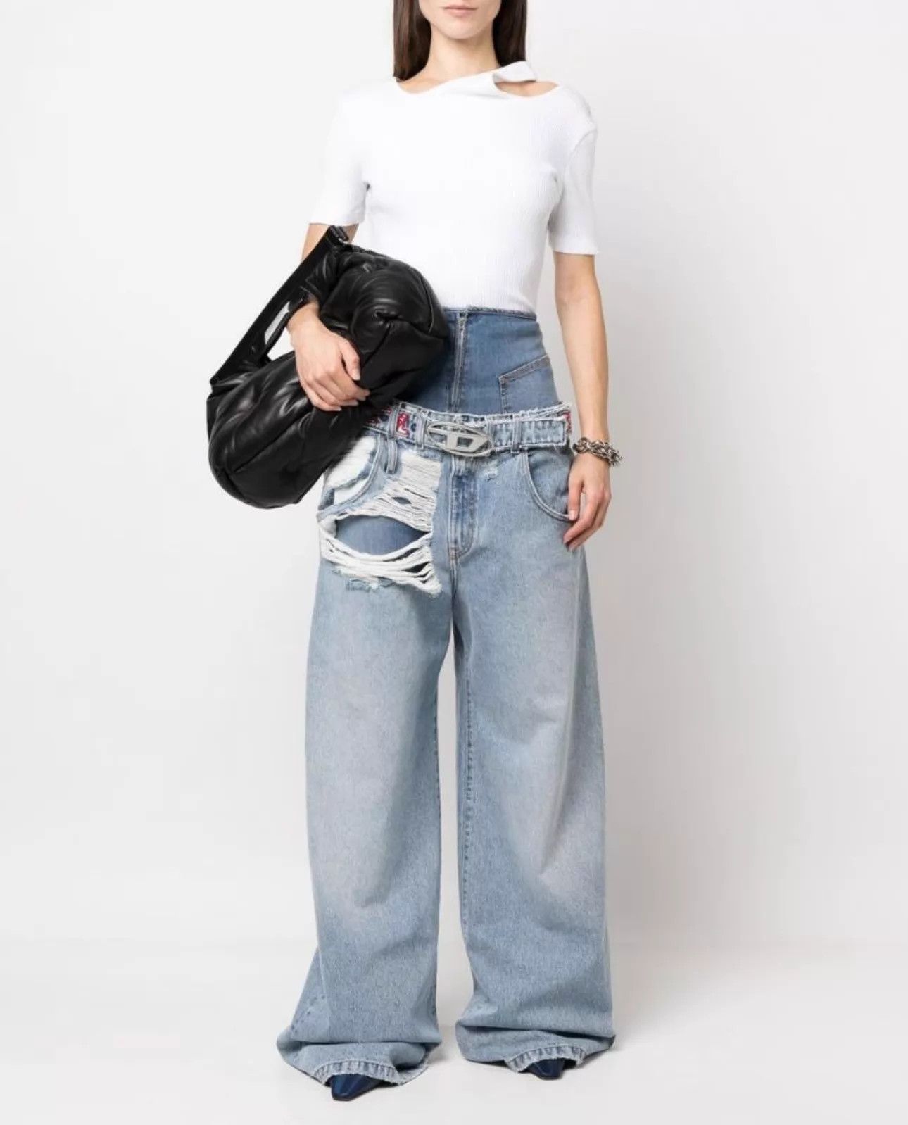 Diesel Diesel Layered Belt Jeans Women 23ss Z.J. Inspired Size 27" / US 4 / IT 40 - 4 Thumbnail