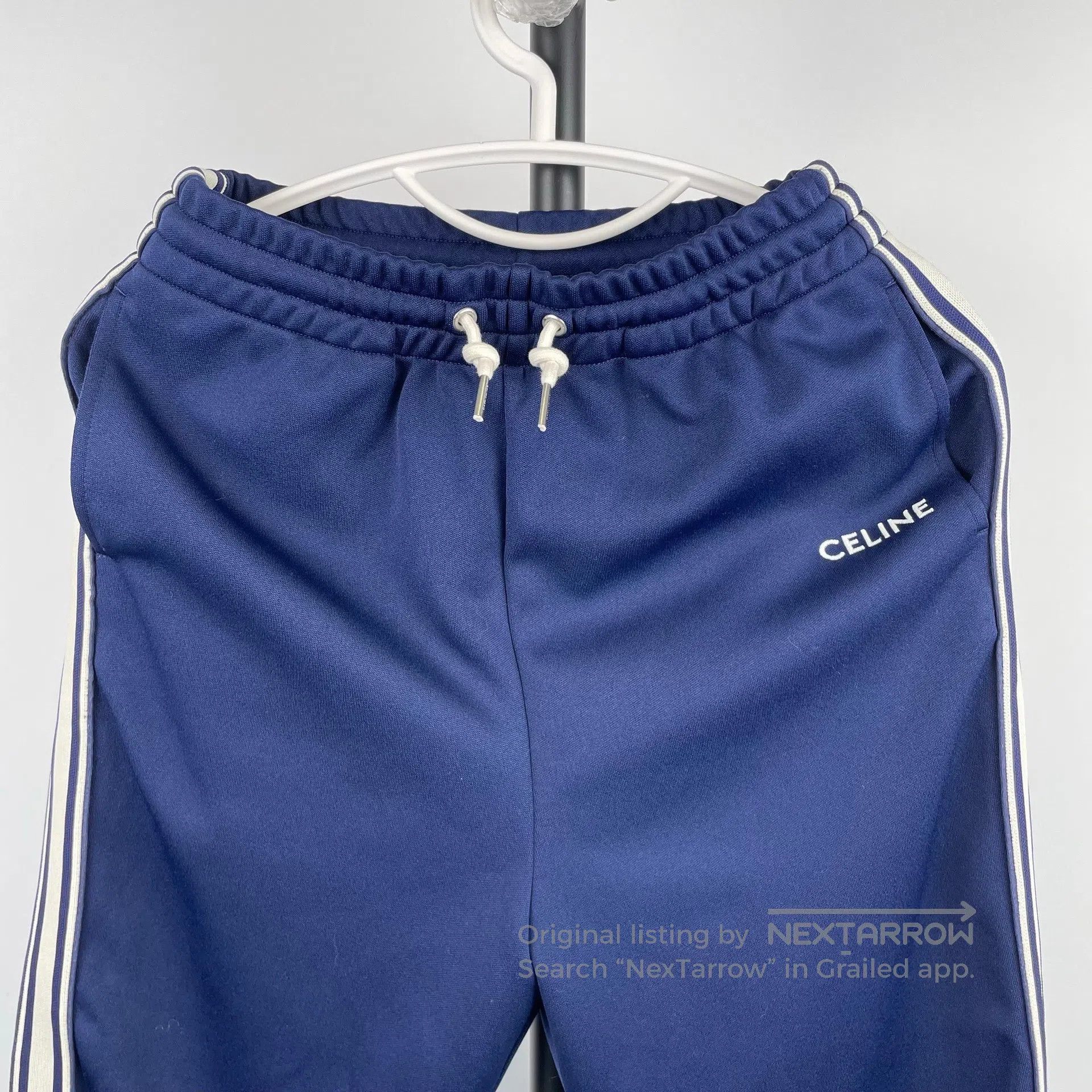 Celine CELINE size S Navy Blue Sport Embroidered Pants Size S| Size US 27 - 3 Thumbnail