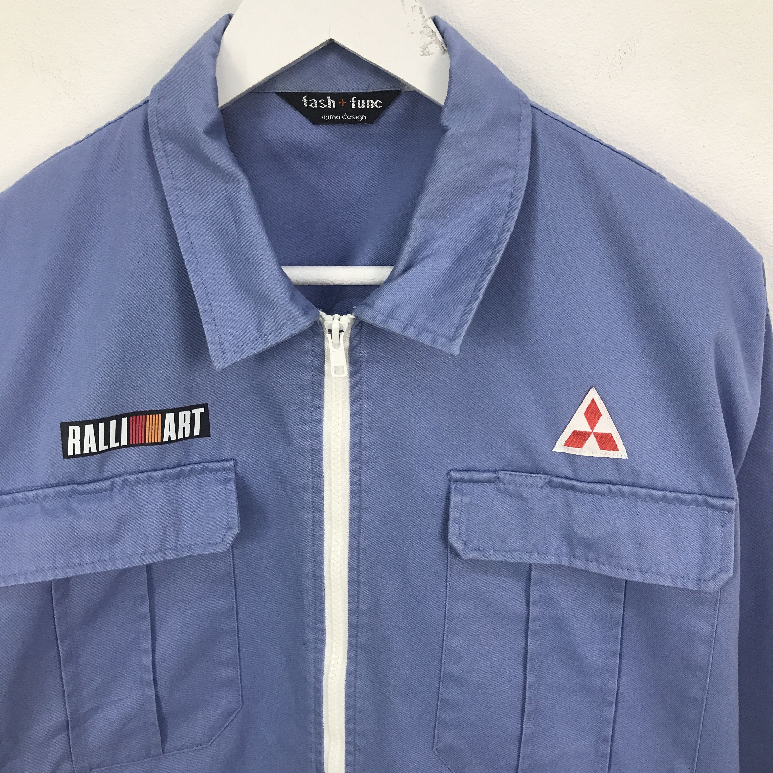 Japanese Brand Rare Mitsubishi Ralliart Racing Custom Worker Sport Jacket Size US XXL / EU 58 / 5 - 3 Thumbnail