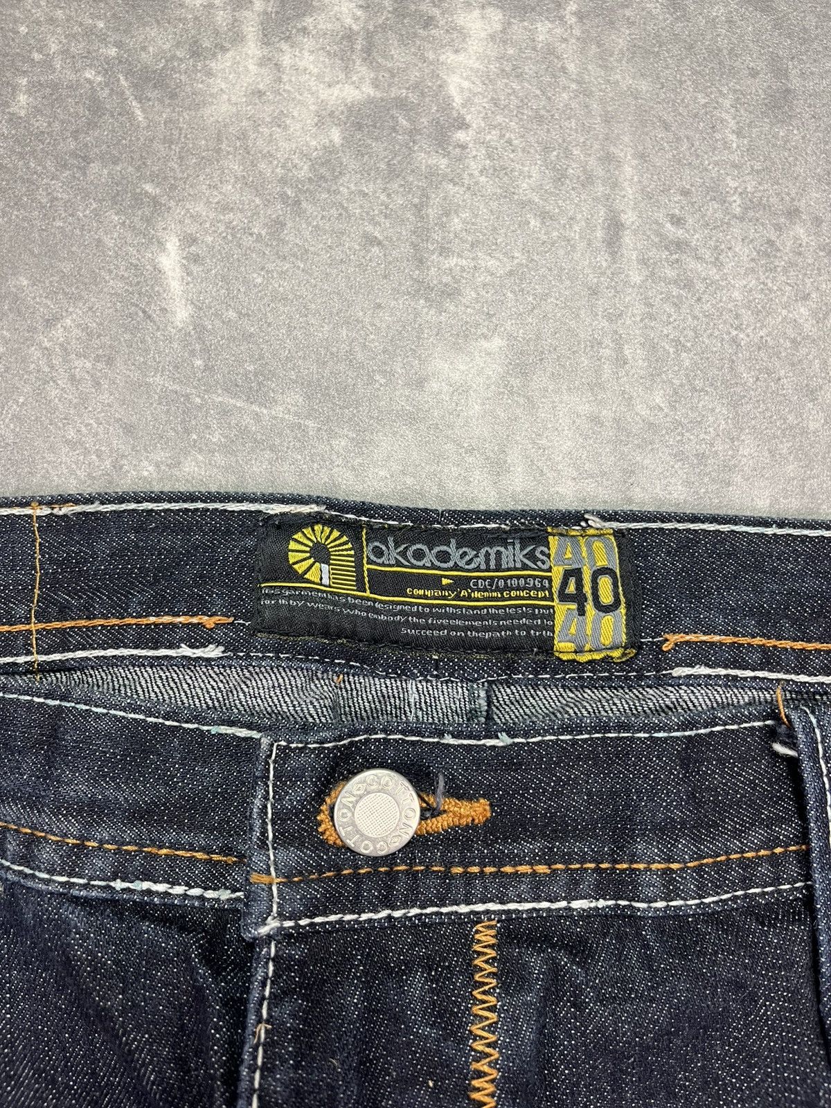Akademiks 2000s Y2K Akademiks Washed Mega Baggy Denim Jeans 40 Size US 40 / EU 56 - 7 Thumbnail