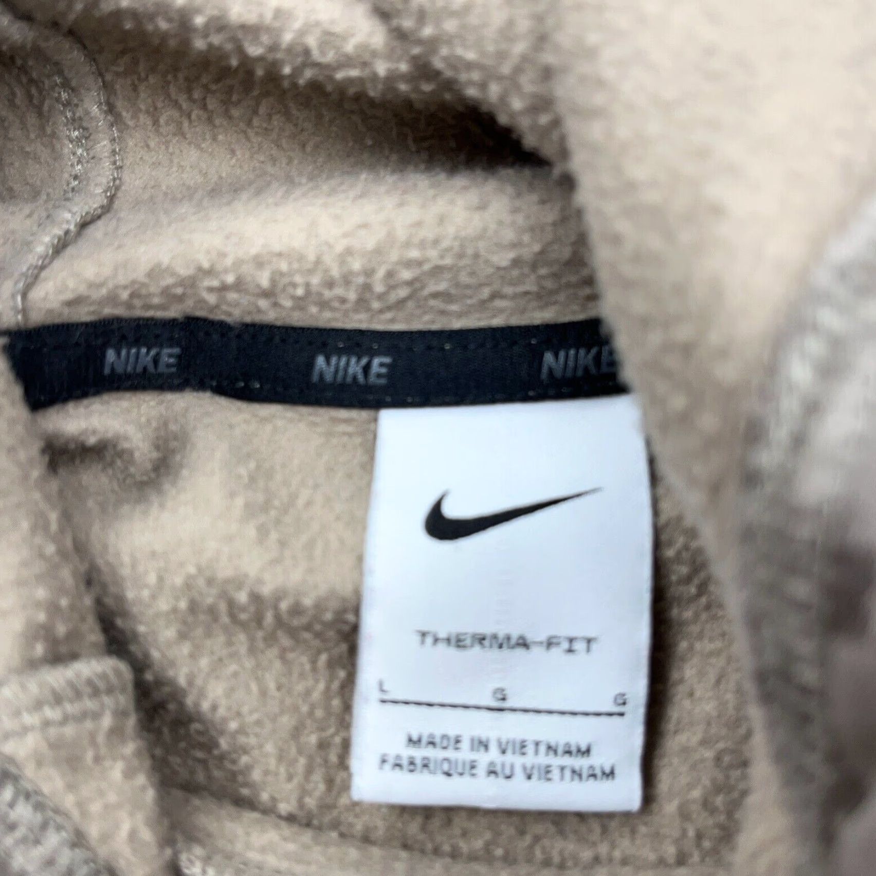 Nike Nike Hoodie Men Large Brown Sweatshirt Sweater Therma Fit Performance Regular Zip Hooded Logo Size US L / EU 52-54 / 3 - 6 Thumbnail
