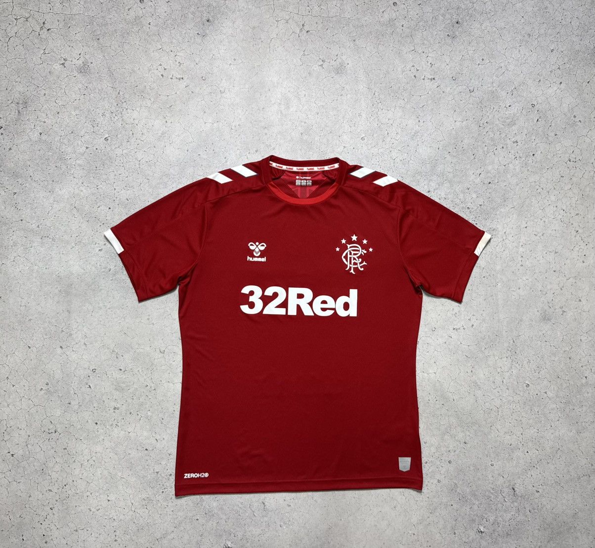 Hummel Hummel Glasgow Rangers 2019/2020 Vintage Soccer Jersey Size US XL / EU 56 / 4 - 1 Thumbnail