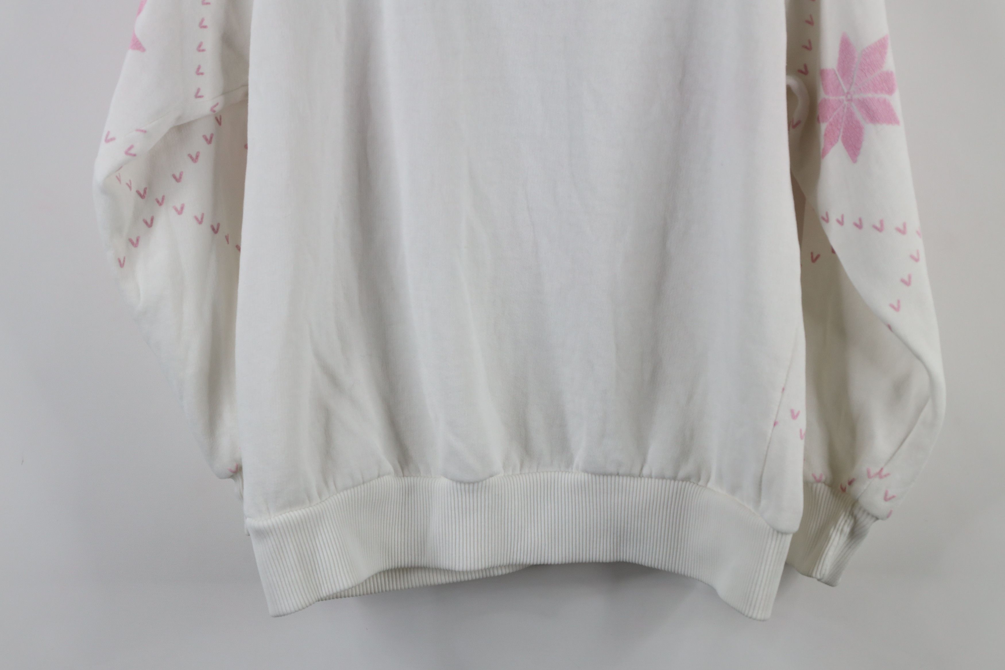 Vintage Vintage 90s Streetwear Snowflake Puffy Sweatshirt White Size M / US 6-8 / IT 42-44 - 13 Thumbnail