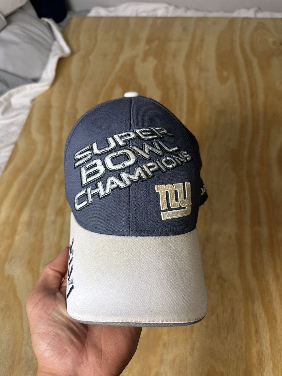 NFL × Vintage NY Giants Super Bowl XLVI Champions Hat NFL Blue White Rare Size ONE SIZE - 1 Thumbnail