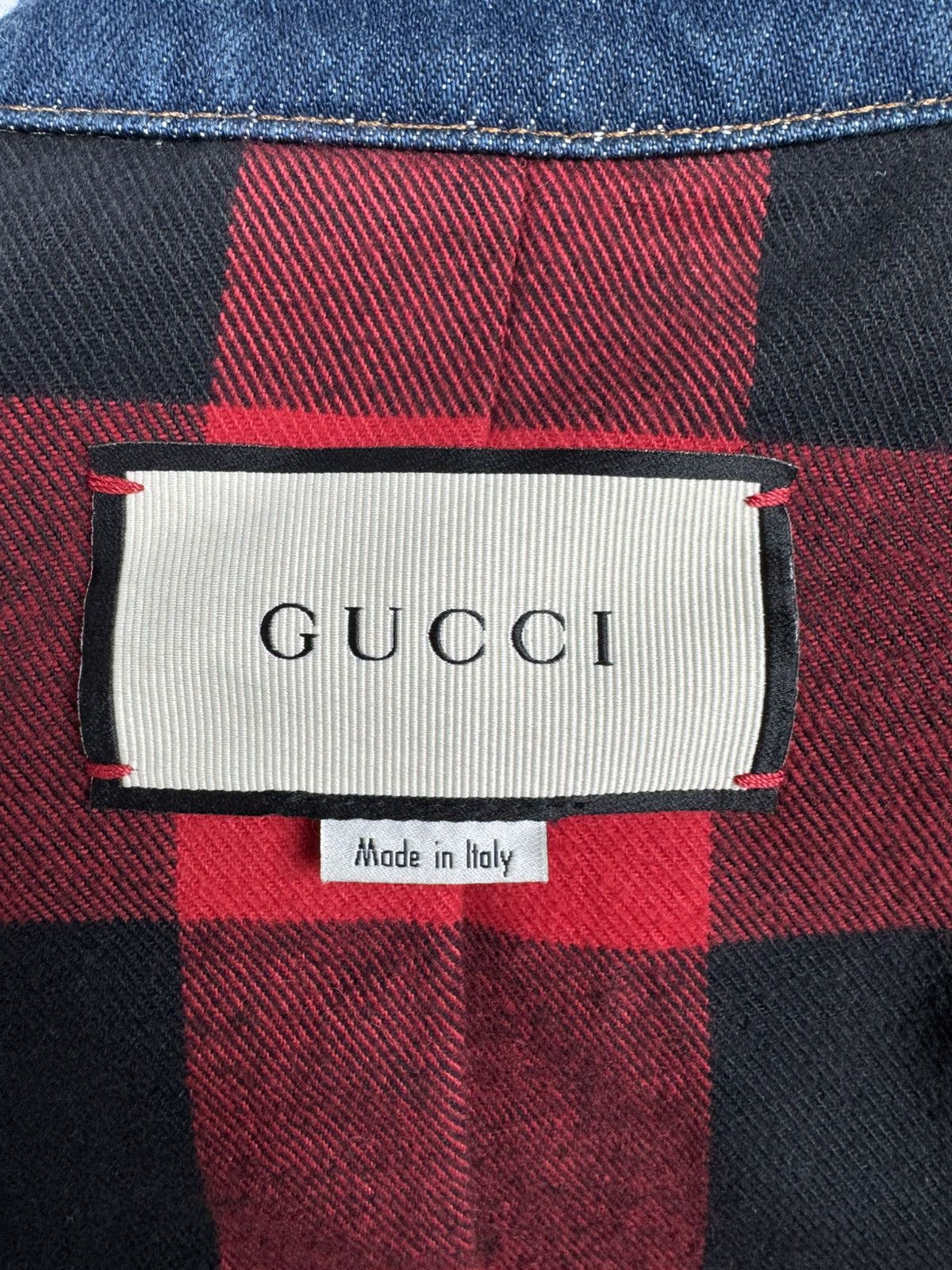 Gucci Gucci L'Aveugle Par Amour Tiger Embroidered Denim Jacket Size US M / EU 48-50 / 2 - 3 Thumbnail