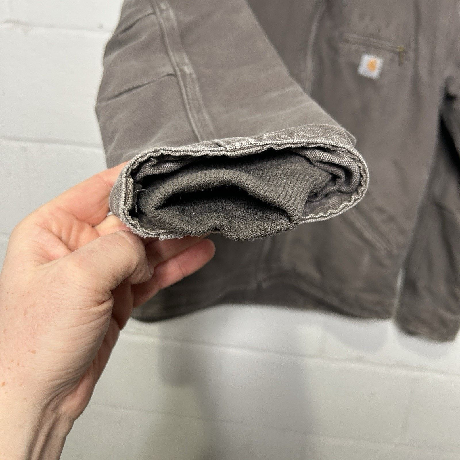 Carhartt Y2K Carhartt Sherpa-Lined Hooded Detroit Jacket “Gray” WJ141 Size S / US 4 / IT 40 - 11 Thumbnail
