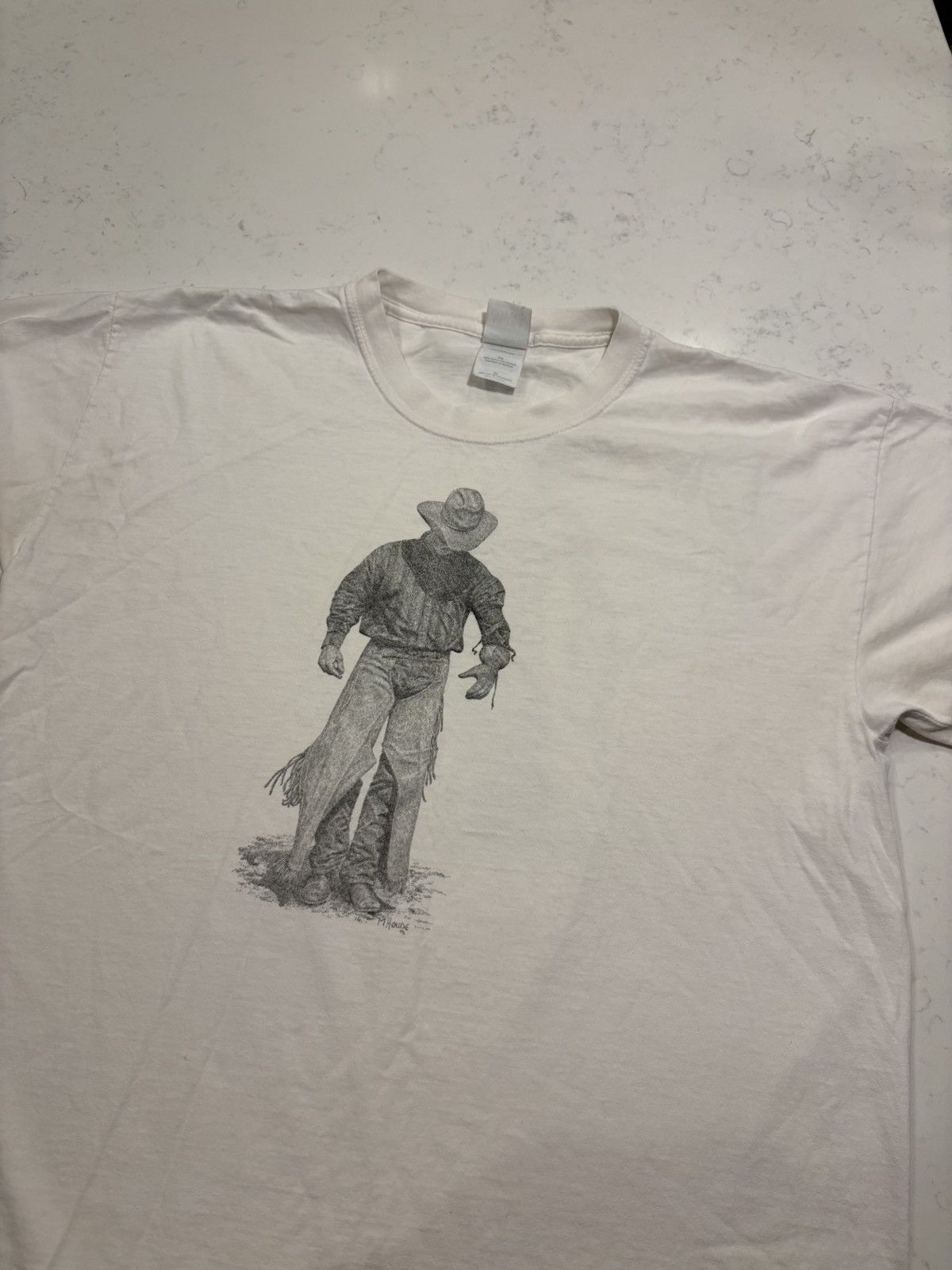 Vintage Vintage Cowboy Western Tee Shirt Size US XL / EU 56 / 4 - 1 Thumbnail