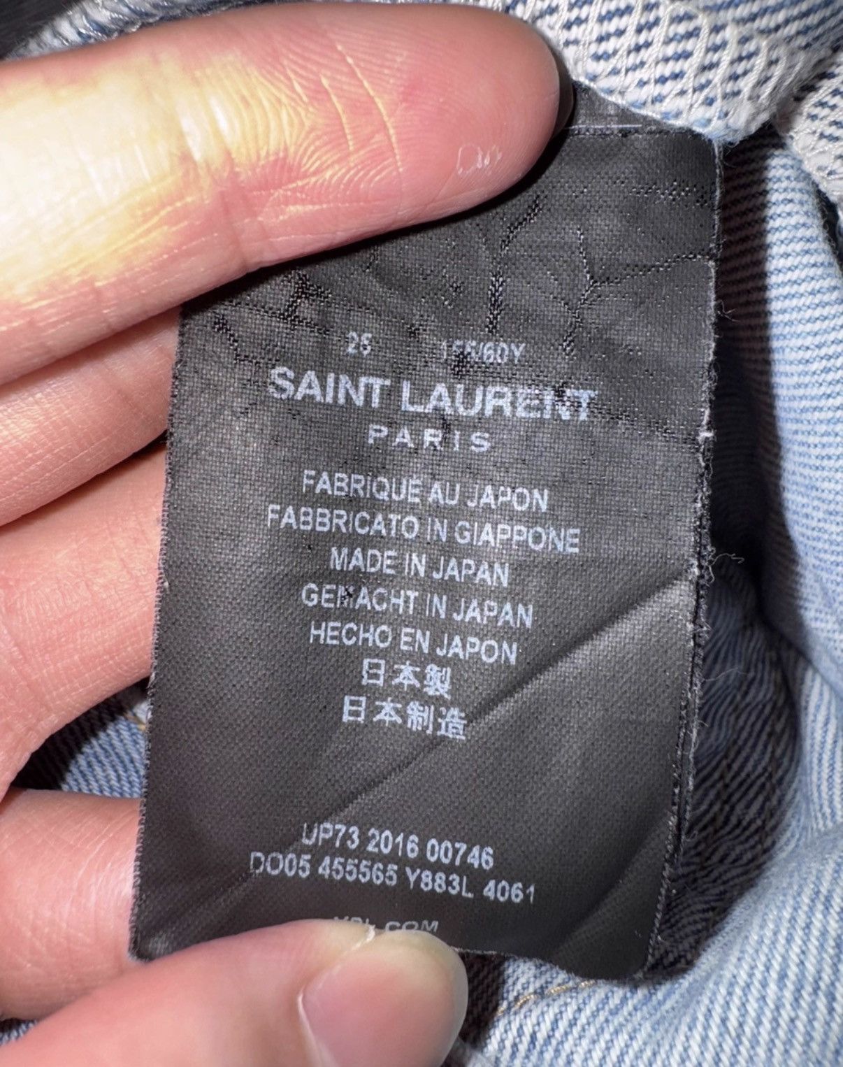 Saint Laurent Paris Saint Laurent 16FW Flared Frayed Hem Denim Jeans Size US 26 / EU 42 - 7 Thumbnail