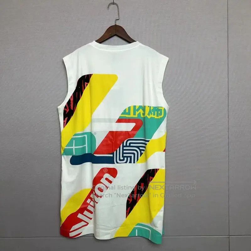 Louis Vuitton Louis Vuitton Summer Sleeveless Dress in White . Size XL / US 12-14 / IT 48-50 - 2 Thumbnail