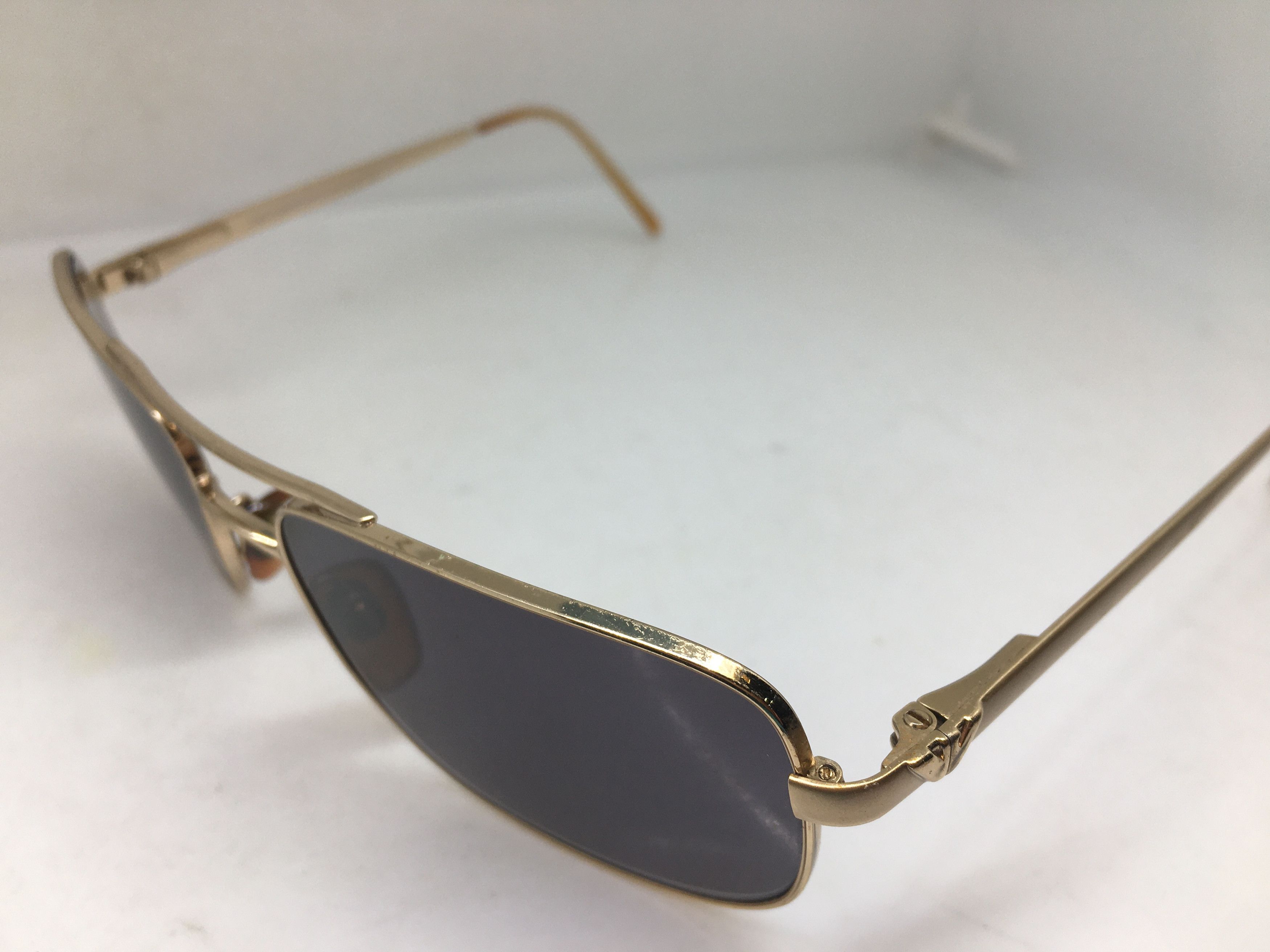 Emporio Armani Emporio Armani Gold Aviator Sunglasses Frame Made in Italy Size ONE SIZE - 3 Thumbnail