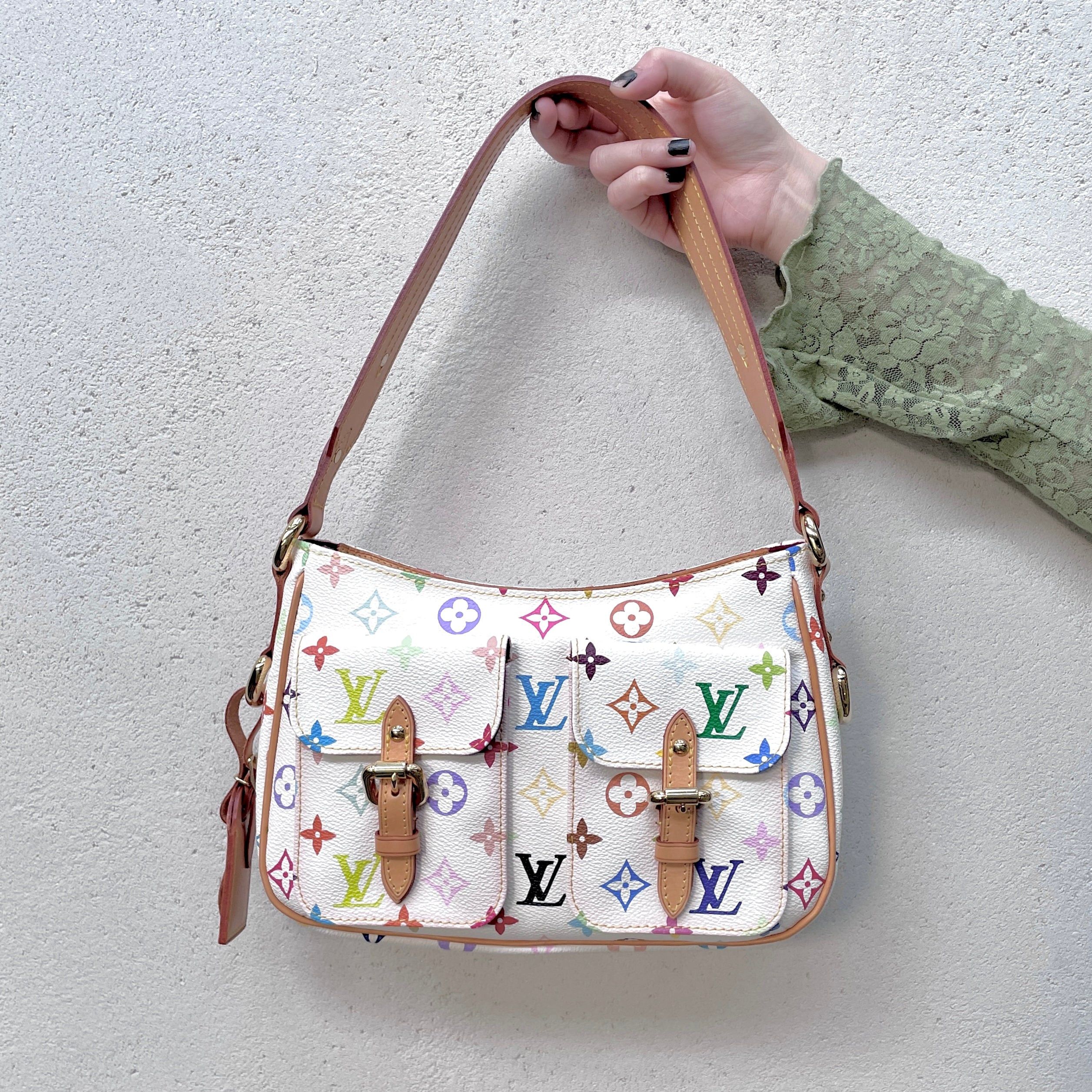 Louis Vuitton Monogram Multicolor White Lodge Pm M40053