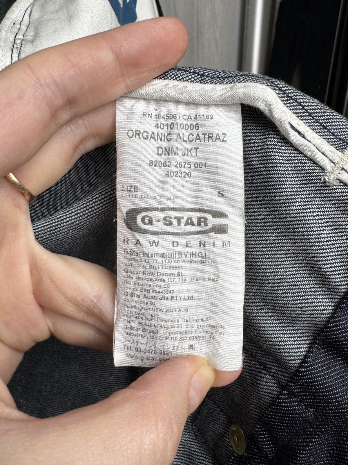 G-Star G-STAR ORGANIC Raw Alcatraz Denim Jacket Coat size S Size US S / EU 44-46 / 1 - 15 Thumbnail