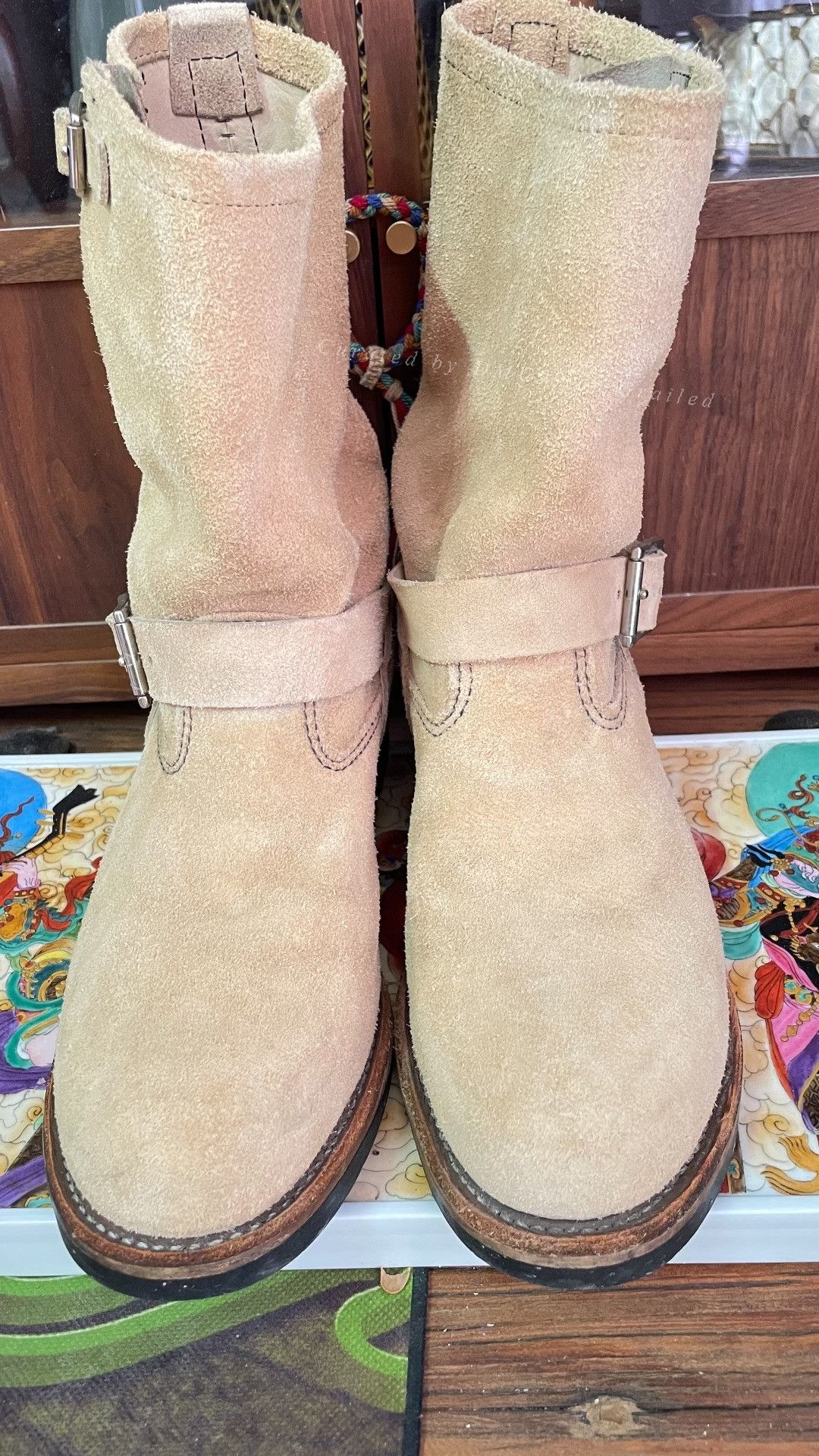 Red Wing 8268 Roughout Engineer Boots | Grailed