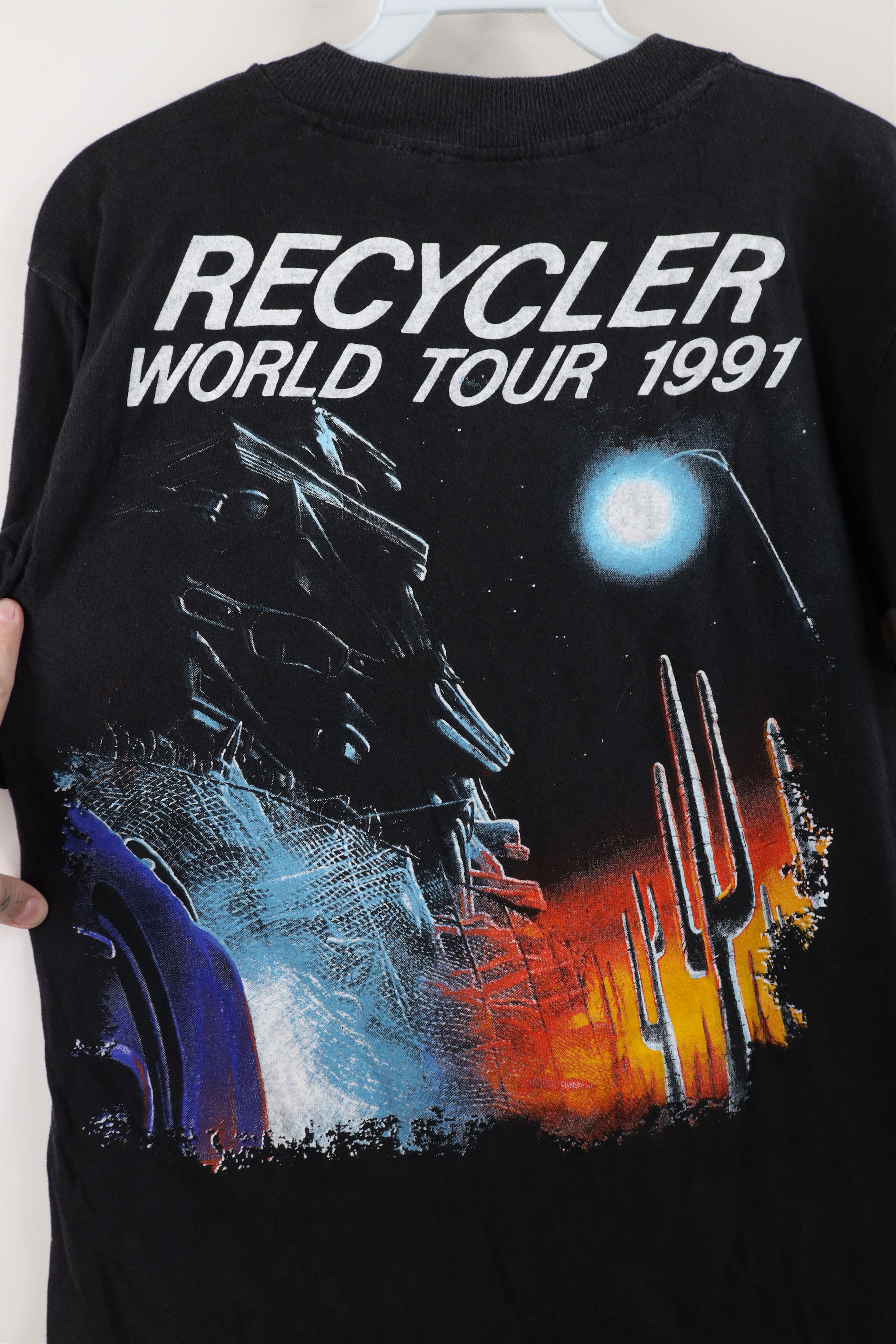 Vintage Vintage 90s Spell Recycler World Tour ZZ Top Band T-Shirt Size US M / EU 48-50 / 2 - 13 Thumbnail