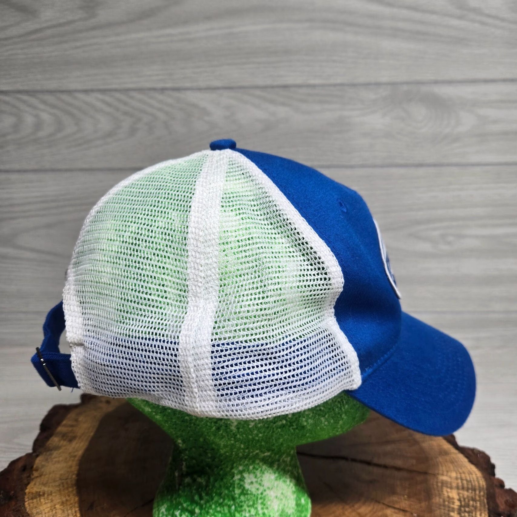 Vintage 4Ocean Hat Adjustable Baseball Cap Unisex Adults Blue with Oval Patch 4Ocean Logo 1990s/Forever Ocean Theme Size ONE SIZE - 3 Thumbnail