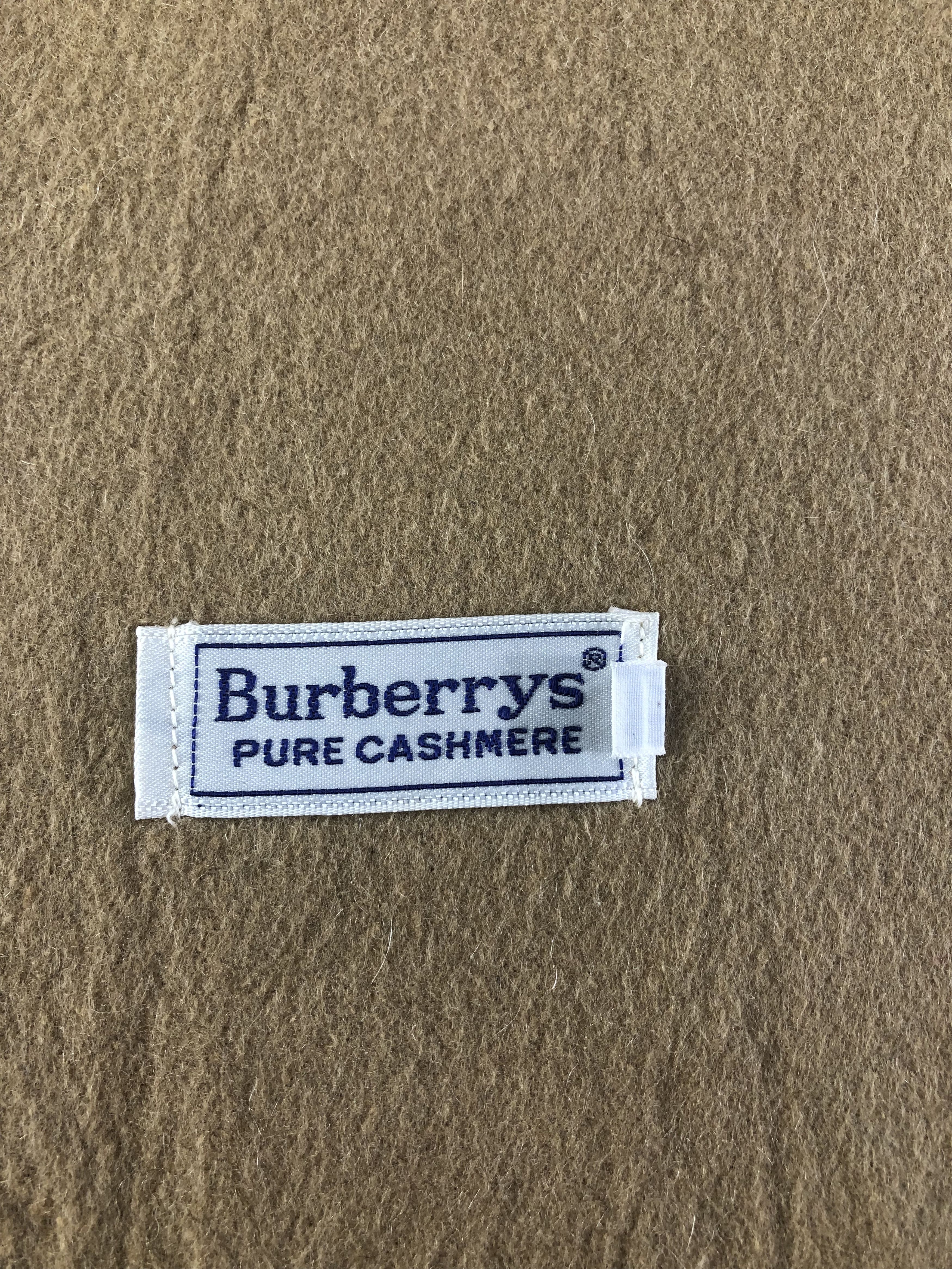 Burberry Burberry Pure Cashmere Scarf / Muffler / Neckwear Size ONE SIZE - 5 Thumbnail