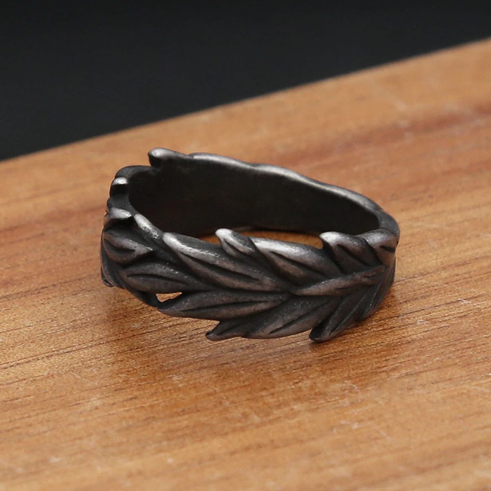 Japanese Brand × Jewelry × Vintage Vintage Creative Black Ears of Wheat Ring Size ONE SIZE - 2 Thumbnail