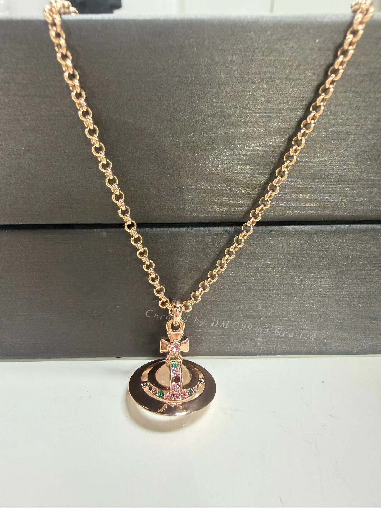 Vivienne Westwood Vivienne Westwood Saturn Necklace Size ONE SIZE - 1 Thumbnail