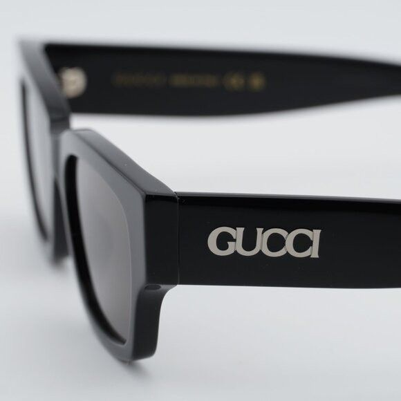 Gucci Gucci GG1794S 001 Sunglasses Black Square Frame, Grey Lenses Size ONE SIZE - 2 Thumbnail