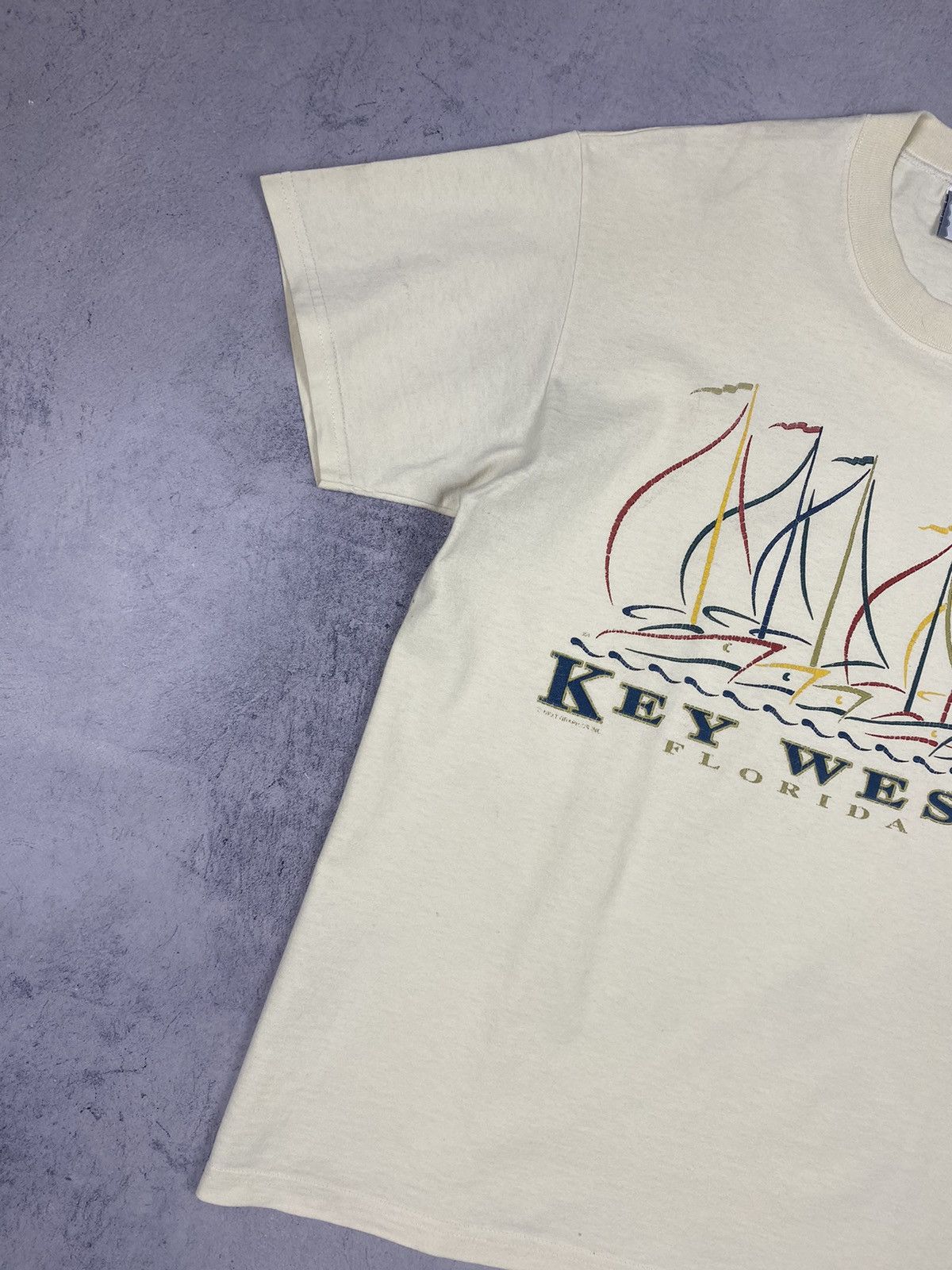 Lee × Vintage Vintage Lee Key West Florida Madi In USA Tee 80s rare Size US M / EU 48-50 / 2 - 3 Thumbnail