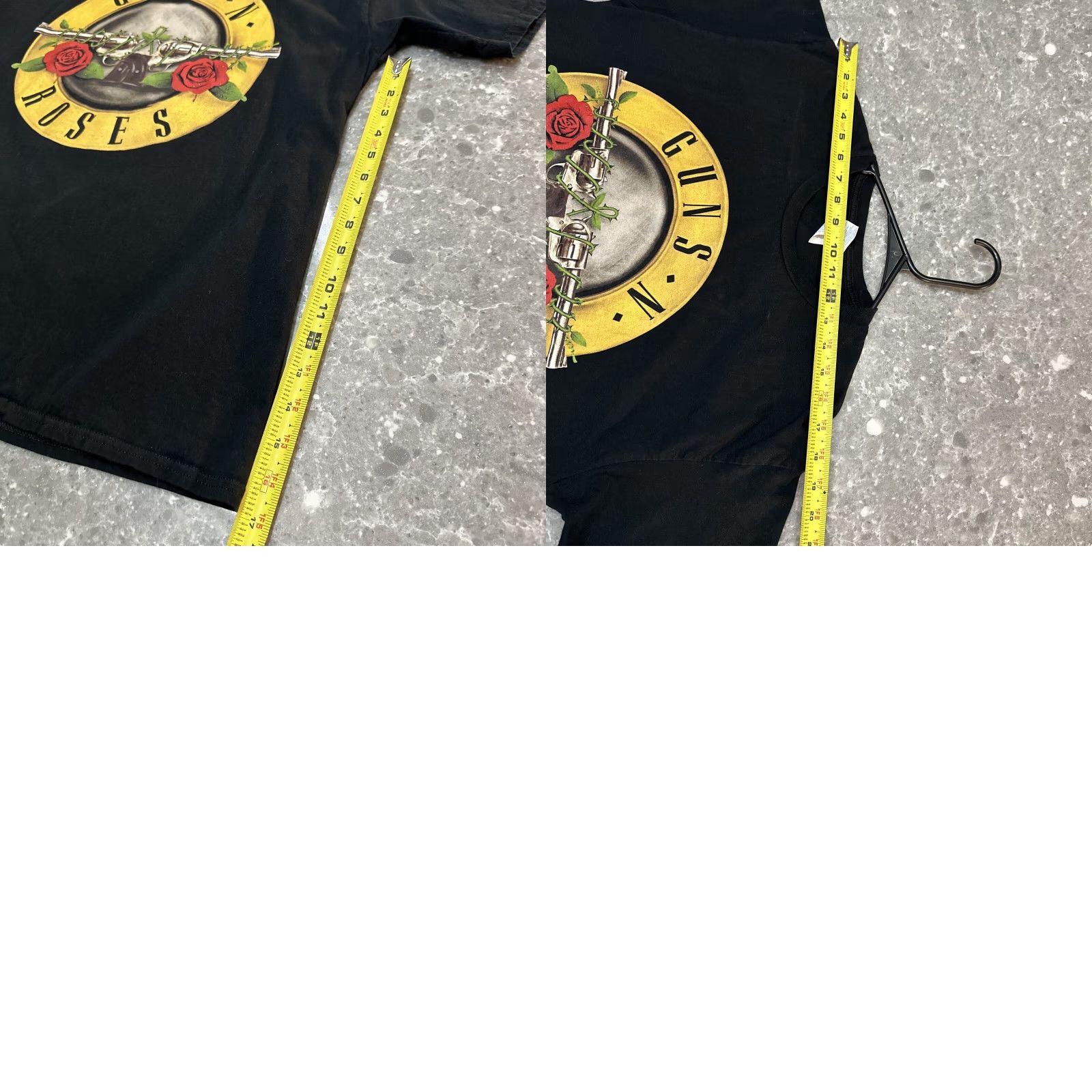 Port & Company Guns N' Roses Port & Company T-Shirt Adult L Black 100% Cotton Short Sleeve Logo Print Band Tee Mens Size US 33 - 8 Thumbnail