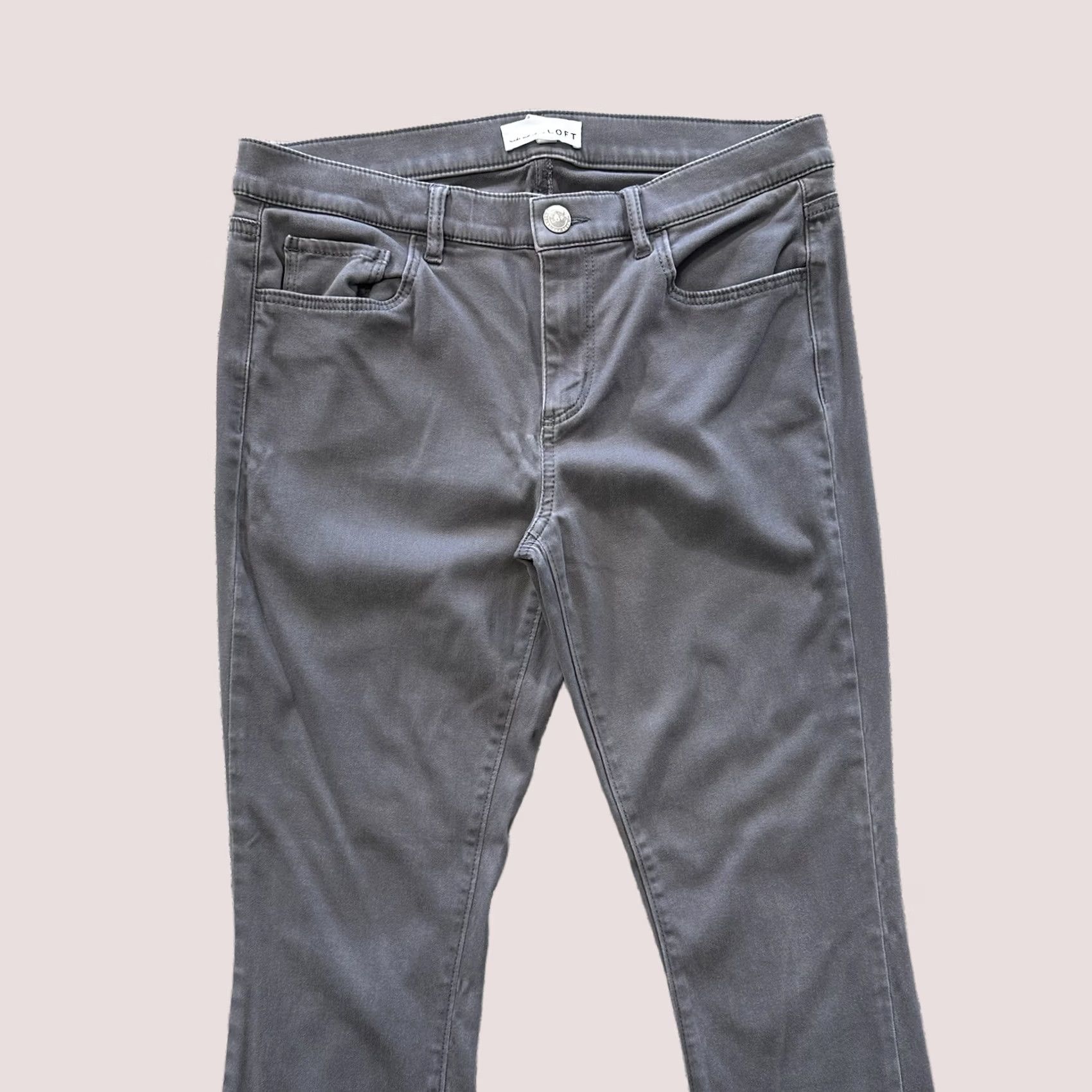 Loft LOFT Ann Taylor Legging Pants Womens 4 Grey Skinny Mid Rise Size 27" / US 4 / IT 40 - 1 Thumbnail