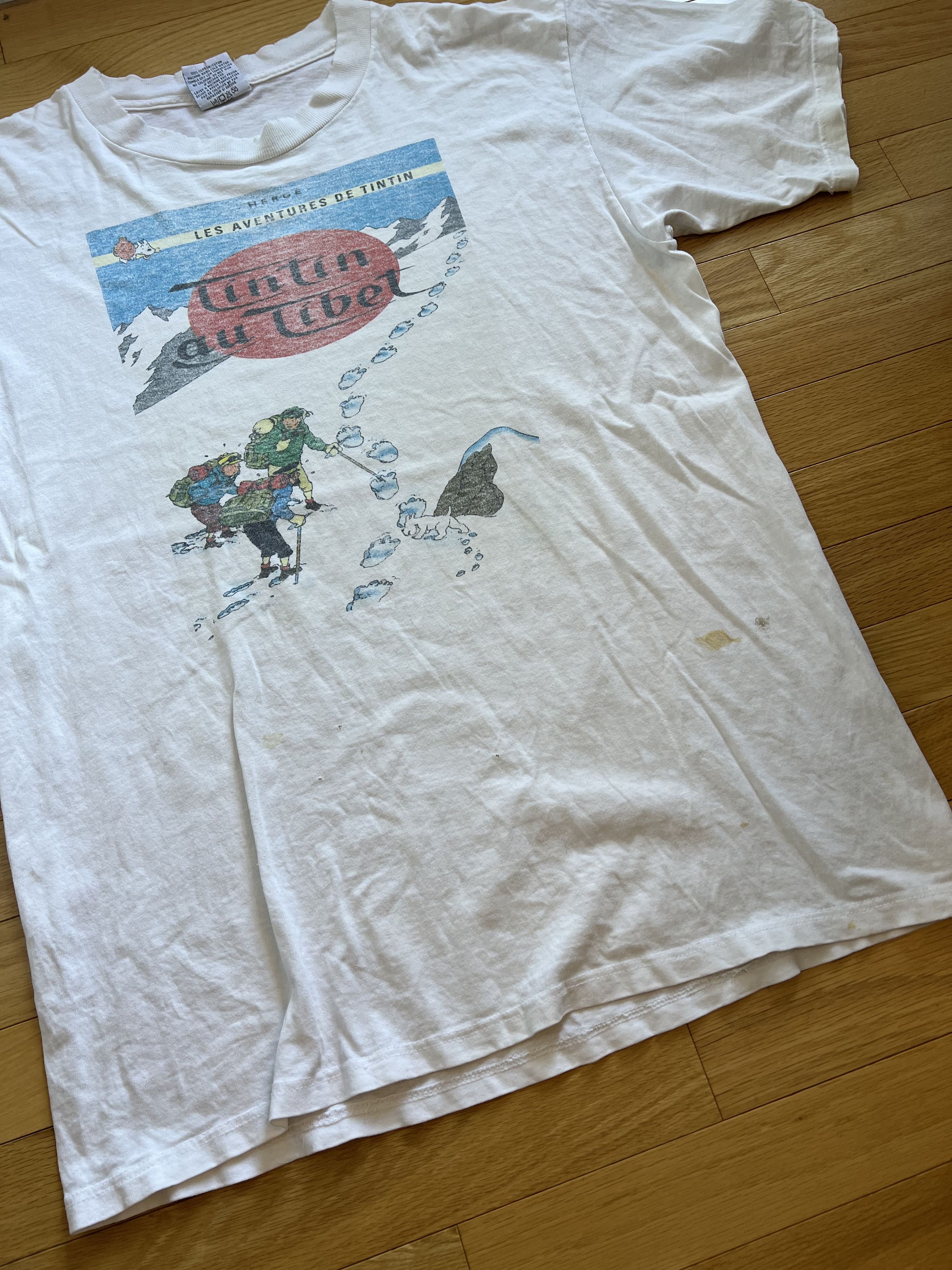 Vintage 1995 Tintin Tibet Tee Size US L / EU 52-54 / 3 - 4 Thumbnail
