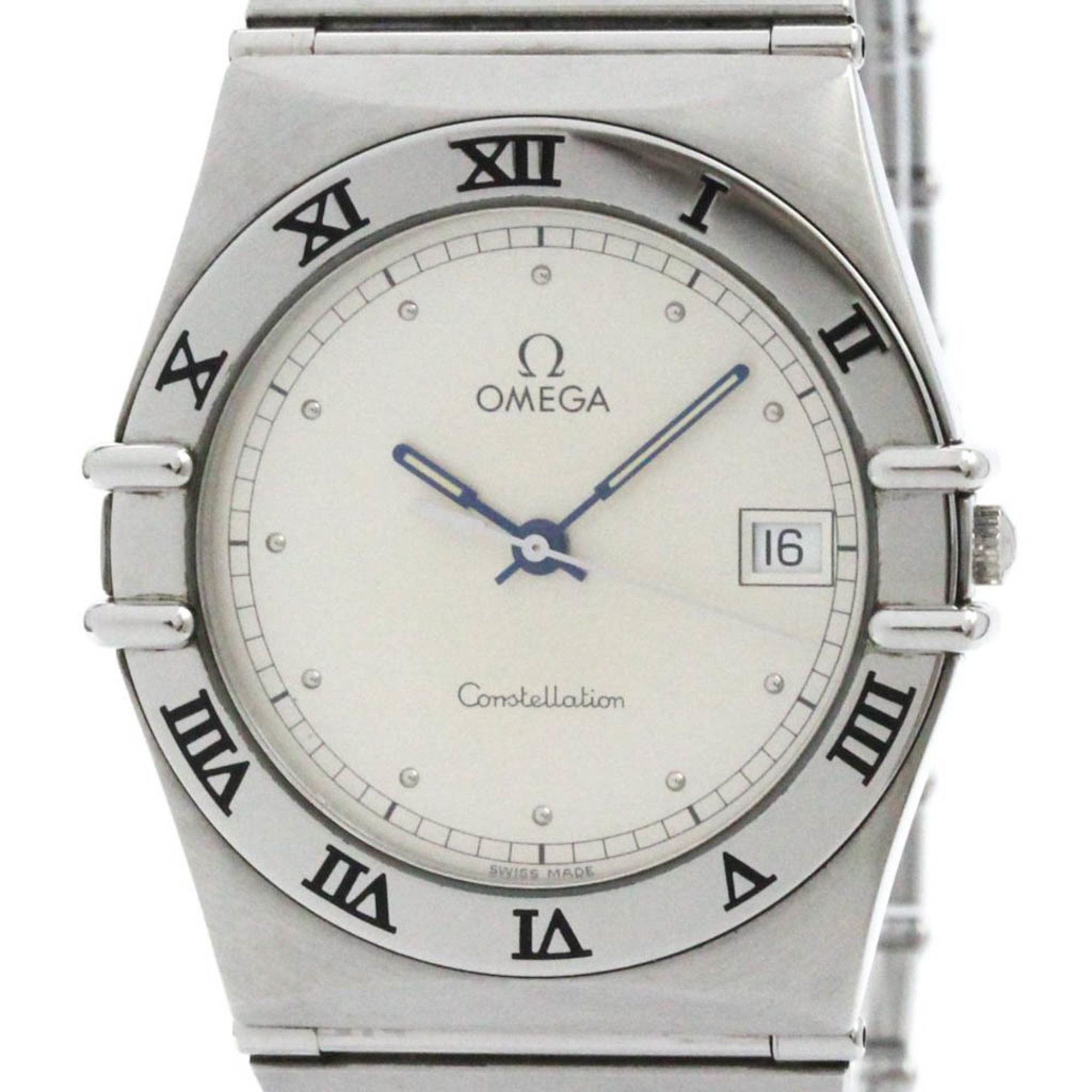 Omega Polished OMEGA Constellation Stainless Steel Quartz Mens Watch 396.1070 BF581278 Size ONE SIZE - 1 Thumbnail