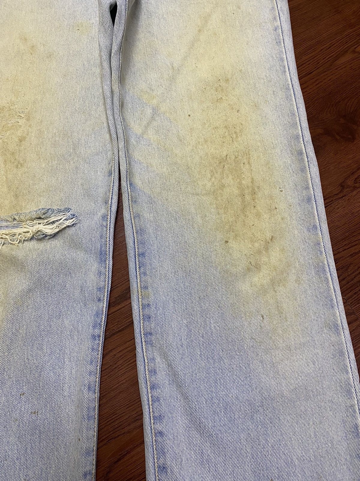 Edwin Vintage Edwin Only Genuine Faded Wash Distressed Loose Jeans Size US 32 / EU 48 - 8 Thumbnail