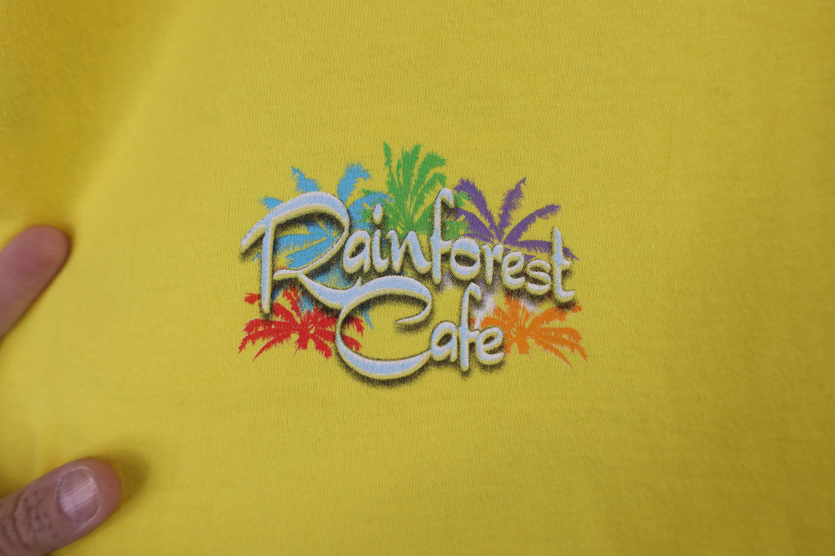 Vintage Vintage 90s Y2K Rainforest Cafe Spell Out Nature T-Shirt Size US XXL / EU 58 / 5 - 4 Thumbnail