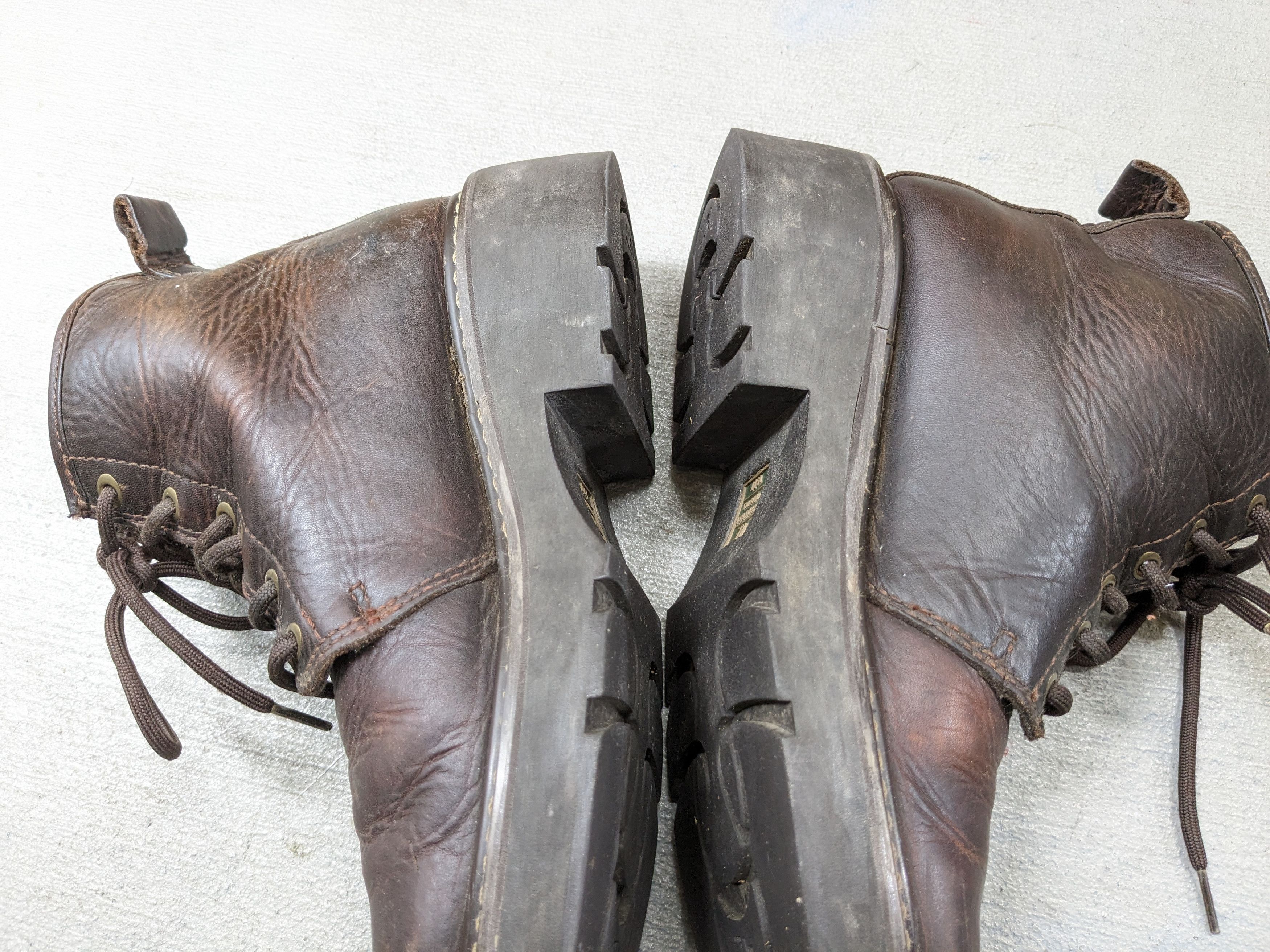 Genuine Leather American Eagle Boots Brown 7.5 Leather Chunky Rubber Y2K Size US 7.5 / EU 40-41 - 13 Thumbnail