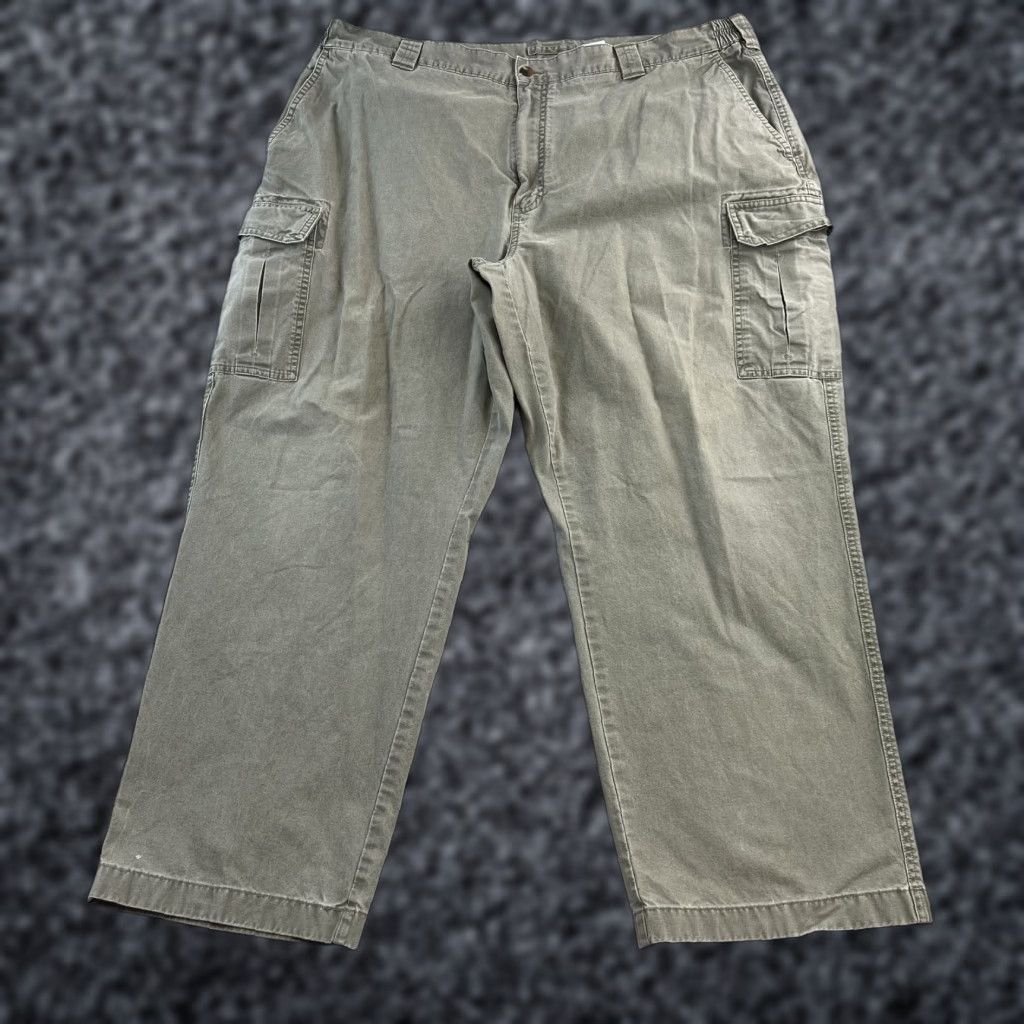 Vintage LL Bean Cargo Pants Mens 44 Green Comfort Waist Relaxed Fit Pockets Outdoors Size US 44 / EU 60 - 1 Thumbnail