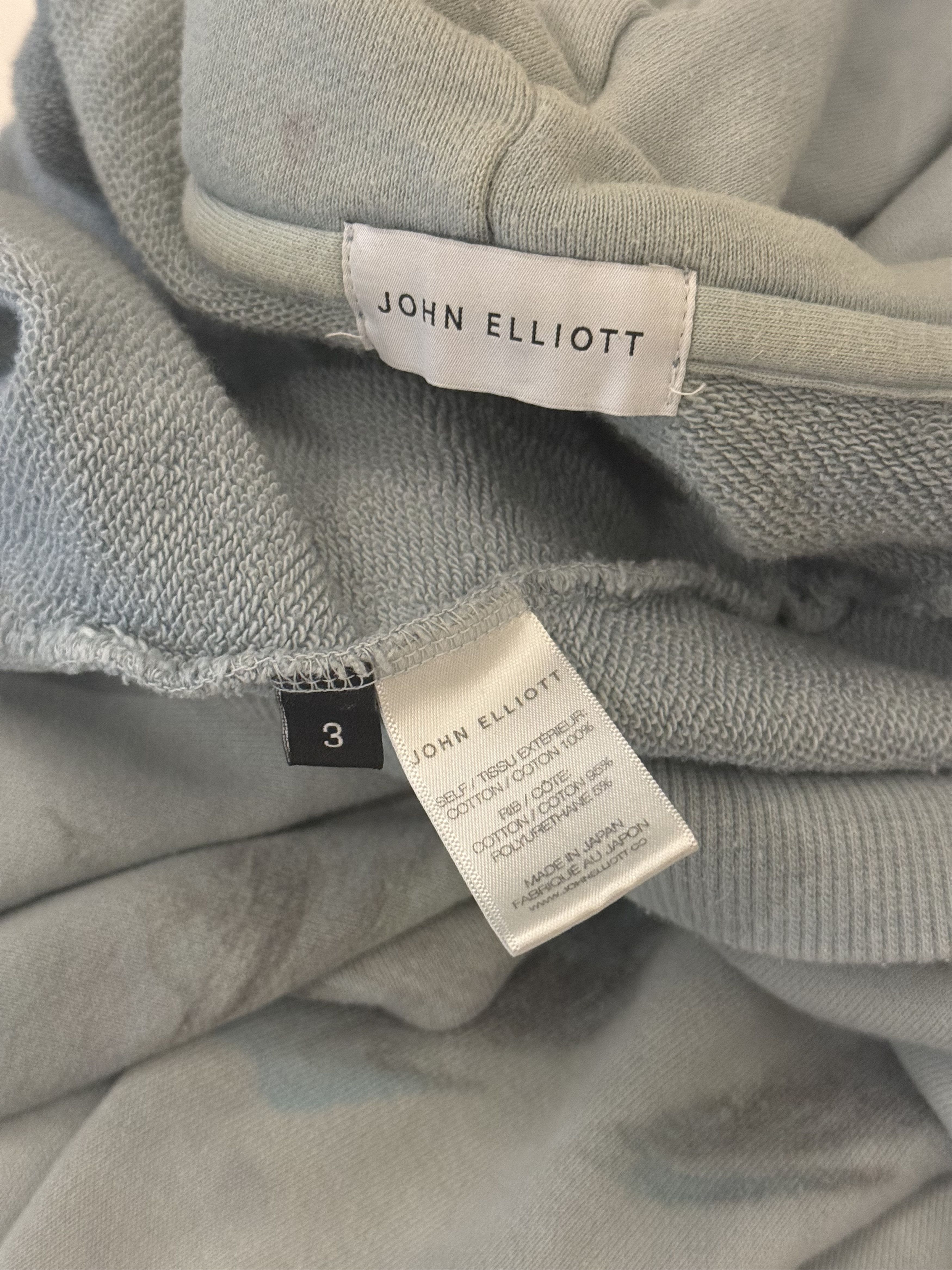 John Elliott Light Blue Marble Mix Tie-Dye Beach Hoodie Size US L / EU 52-54 / 3 - 7 Thumbnail