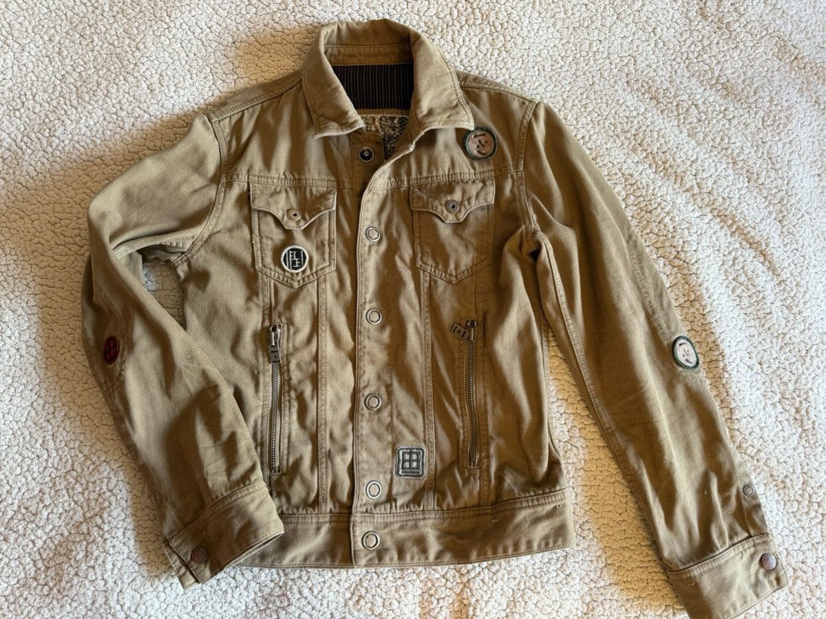 Diesel Diesel Rising Sun Khaki Denim Jacket Size US S / EU 44-46 / 1 - 1 Thumbnail