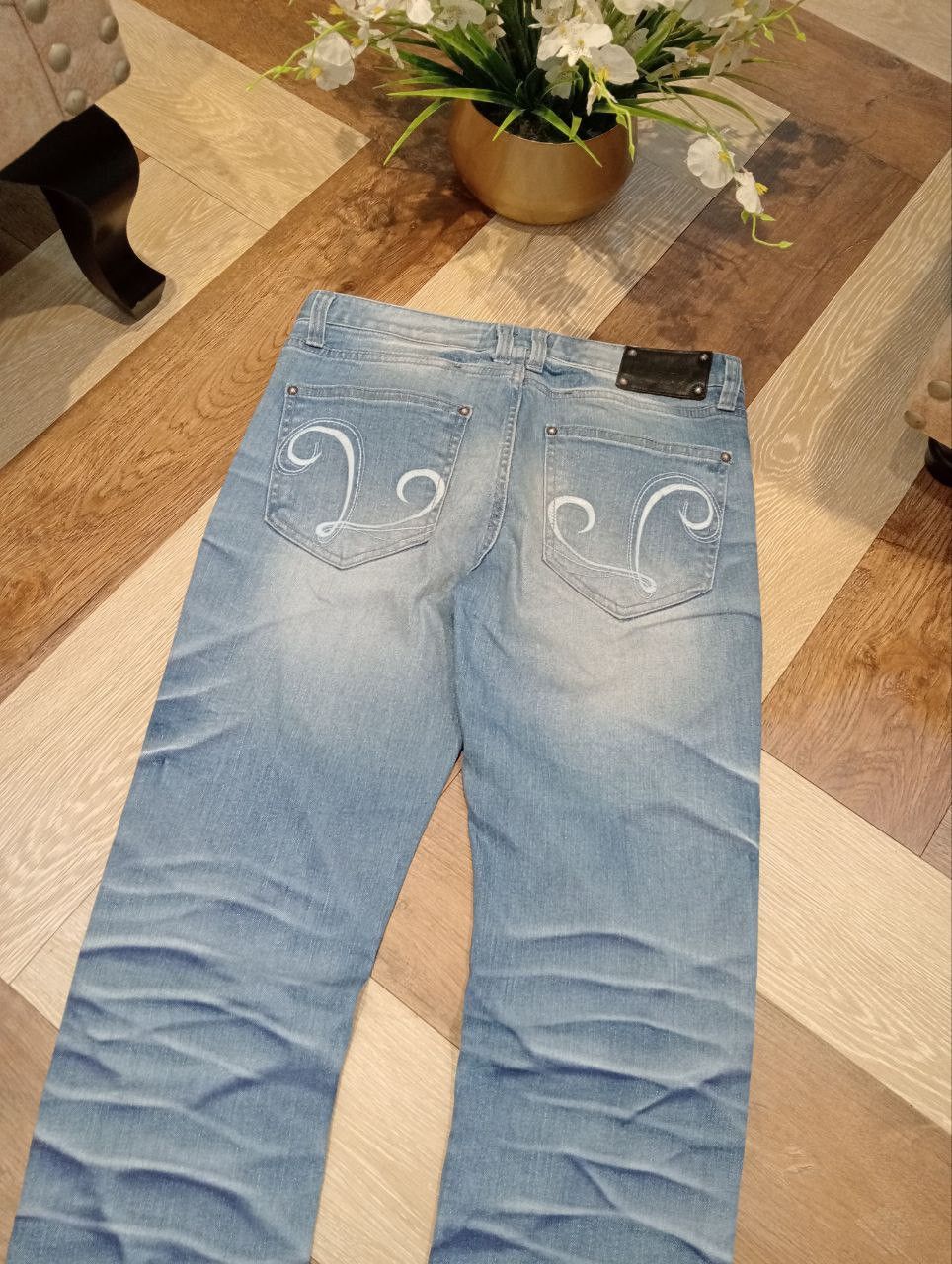 LAGUST BLUE WASHED STRETCH DENIM JEANS