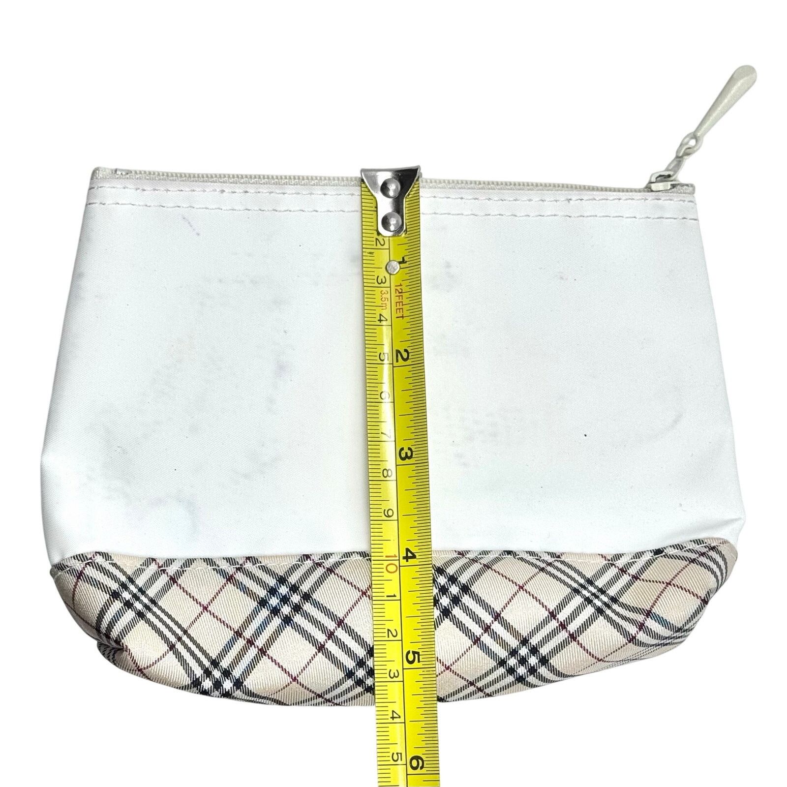 Burberry Burberry White Zipper Pouch Size ONE SIZE - 7 Thumbnail