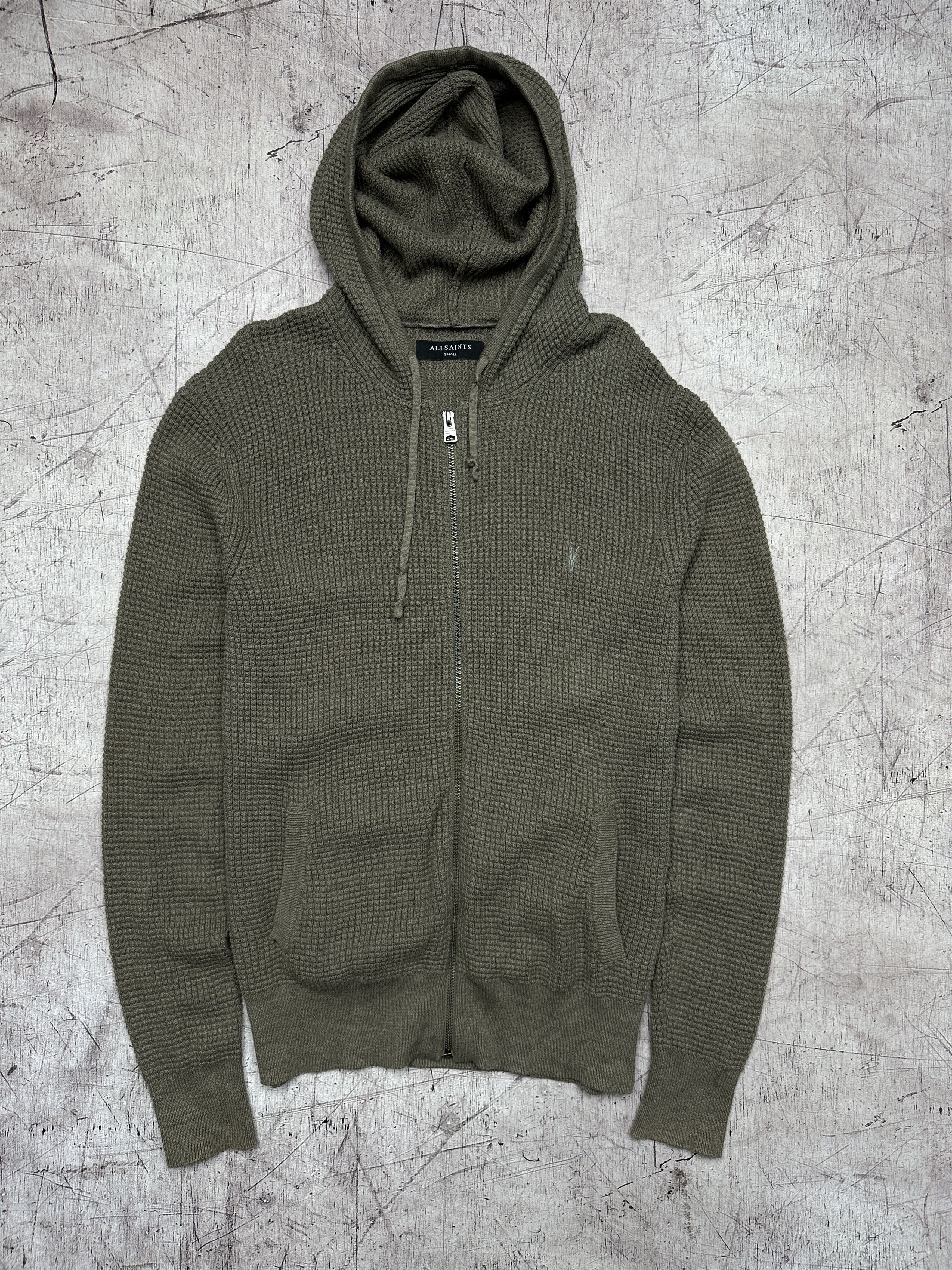 Allsaints Allsaints Mens Knit Zip Hoodie Size US S / EU 44-46 / 1 - 1 Thumbnail