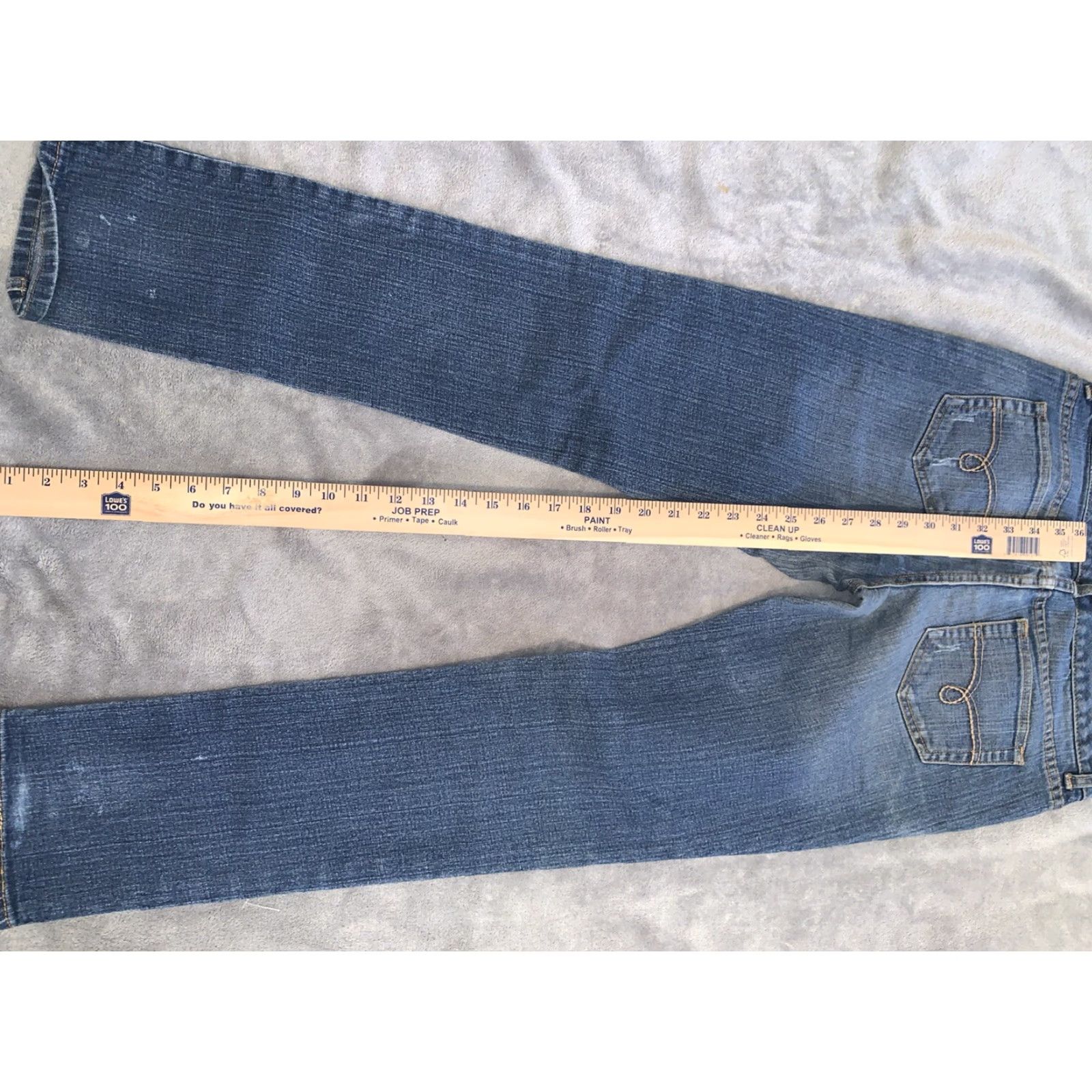 Vintage AMERICAN RAG Curvy Skinny Denim Jeans Womens Size 3S AN1 Size 26" / US 2 / IT 38 - 4 Thumbnail