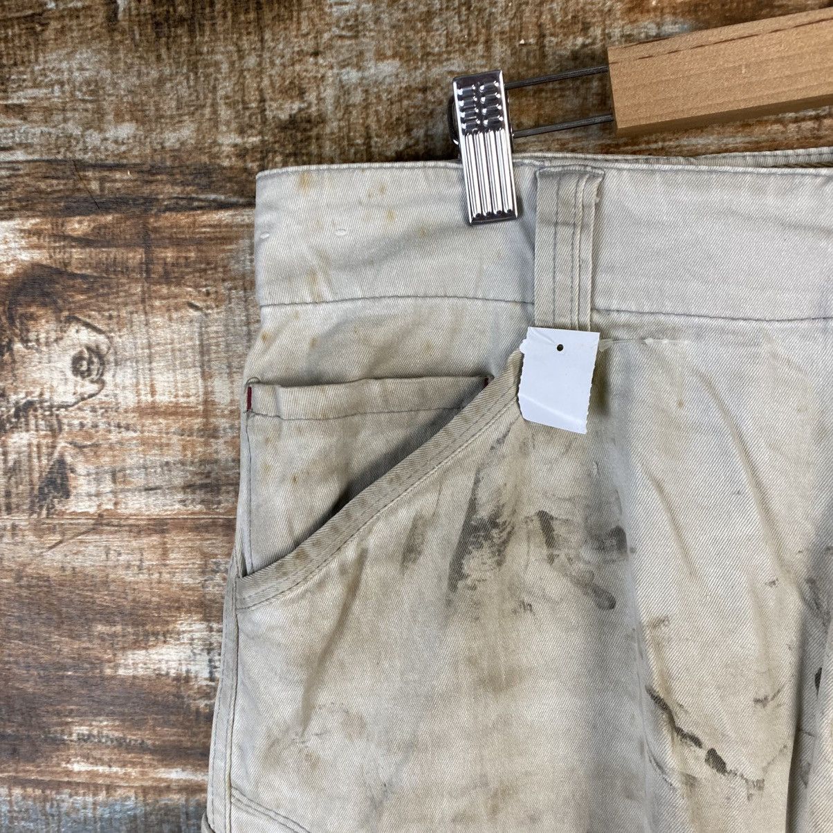 Japanese Brand DL Xebec White thrased dirty Cargo Multipocket Pants #C777 Size US 33 - 7 Thumbnail