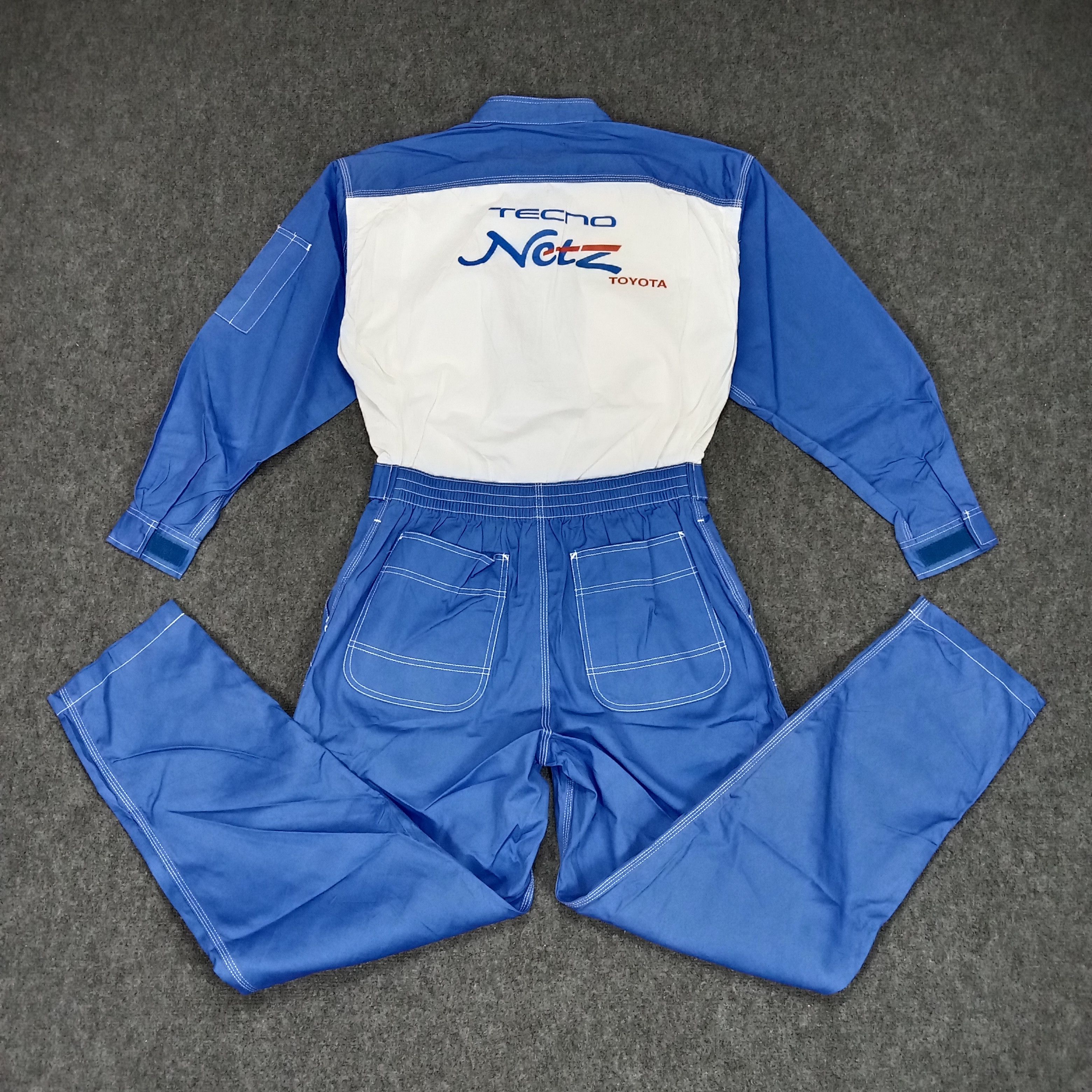 Japanese Brand × Vintage Toyota Tecno Netz Japanese Racing Team Coverall Jacket Size US M / EU 48-50 / 2 - 1 Thumbnail