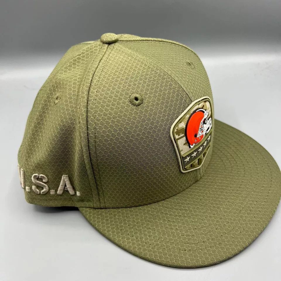 New Era Cleveland Browns Hat Men Salute to Service Snap Back Cap New Size ONE SIZE - 4 Thumbnail