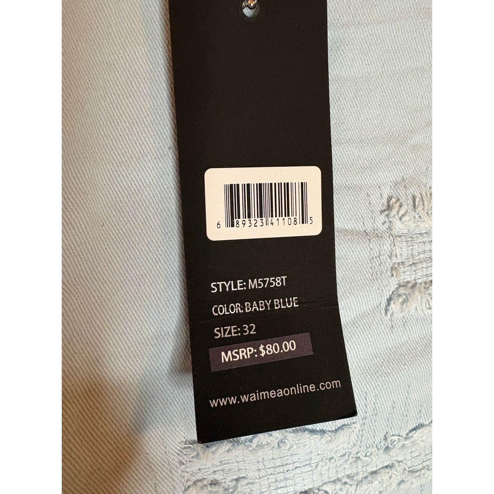 Waimea NWT Sz. 32 - WAIMEA Skinny Stretch Jeans, Light Wash Size US 32 / EU 48 - 4 Thumbnail