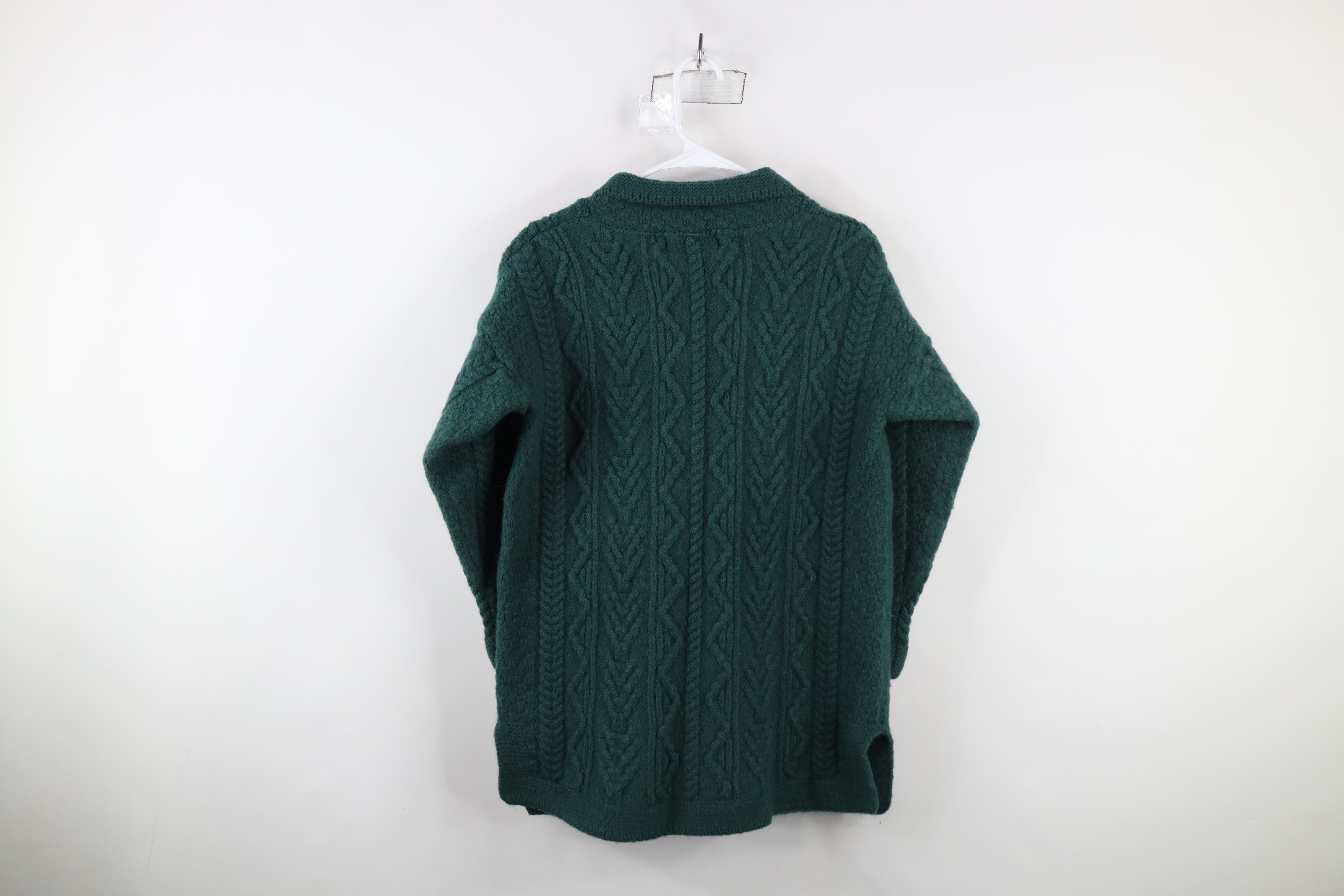 Vintage Vintage 90s Streetwear Cable Knit Fisherman Cardigan Sweater Size S / US 4 / IT 40 - 10 Thumbnail