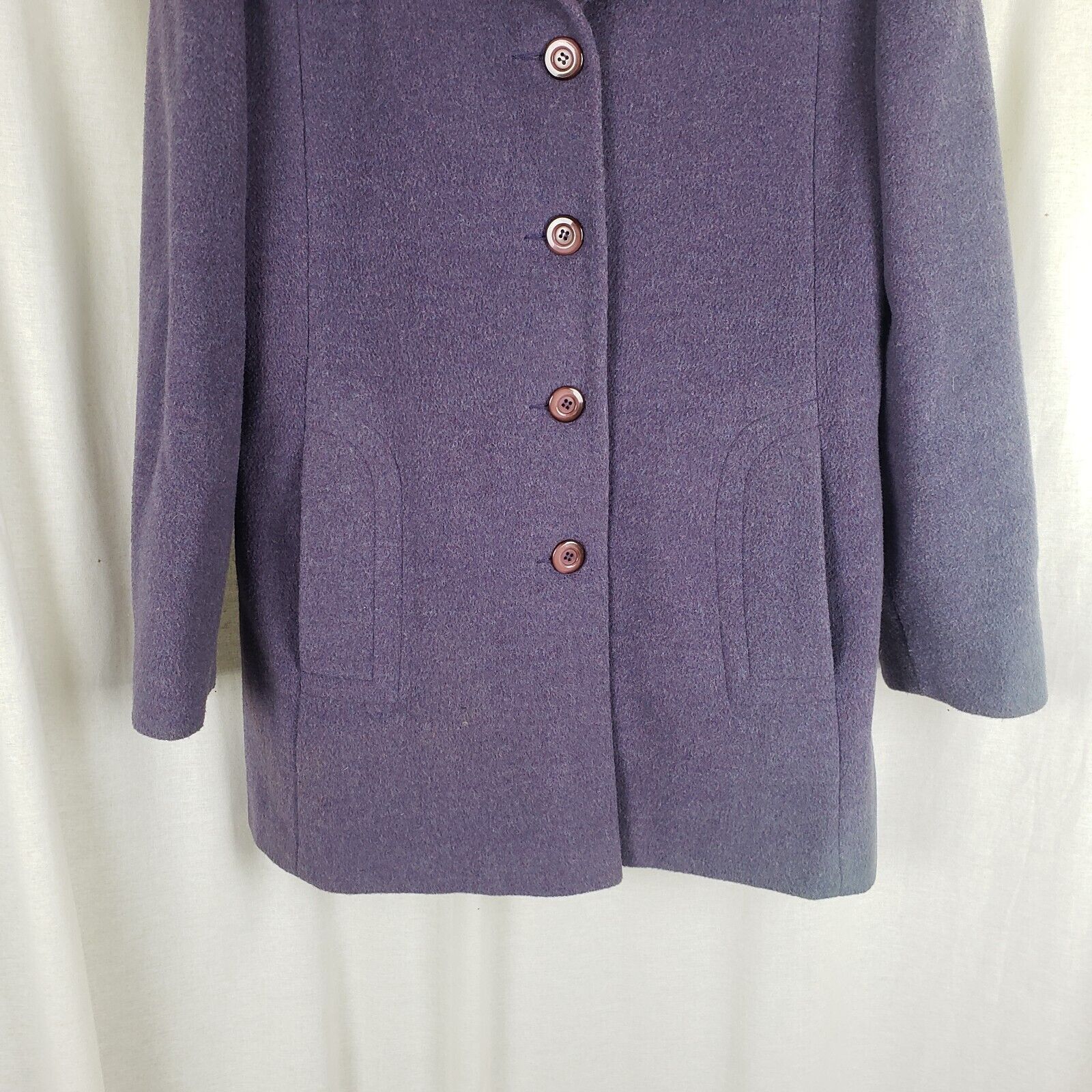 Mackintosh Vtg Mackintosh Lilac 90s Wool Peacoat Coat Jacket 10 USA Size M / US 6-8 / IT 42-44 - 3 Thumbnail