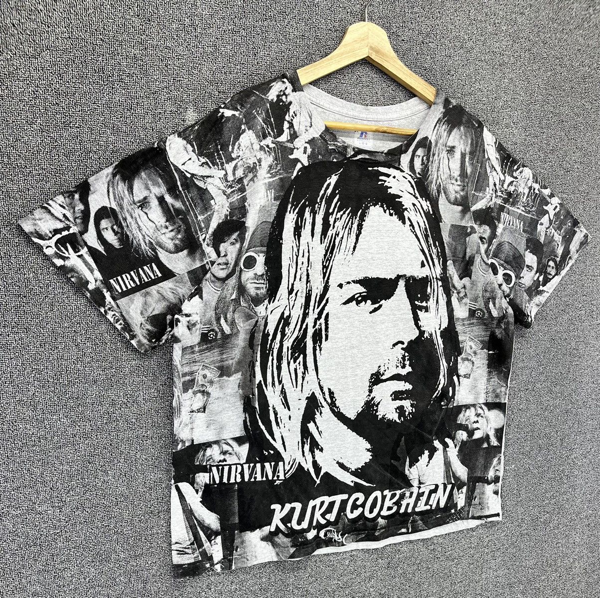 Band Tees Nirvana Overprint Punk Rock Band Tees T Shirts Size US L / EU 52-54 / 3 - 2 Thumbnail