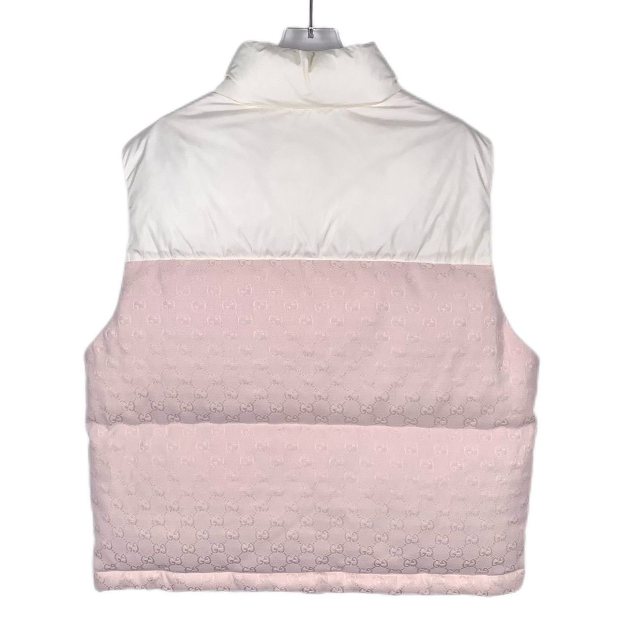 Gucci Gucci GG Monogram Pink & White Puffer Vest With Snap Buttons Size XS / US 0-2 / IT 36-38 - 3 Thumbnail