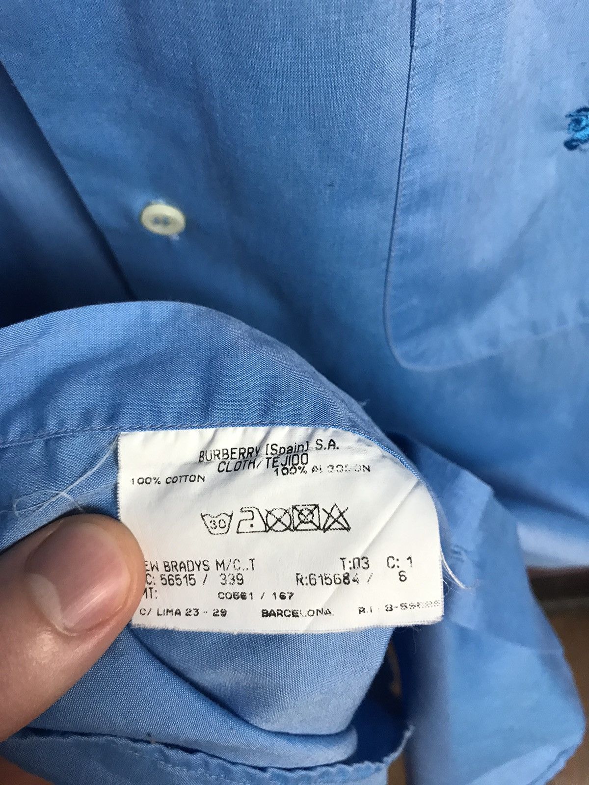 Burberry × Vintage Vintage Burberry London luxury shirt size 3 Size US L / EU 52-54 / 3 - 5 Thumbnail